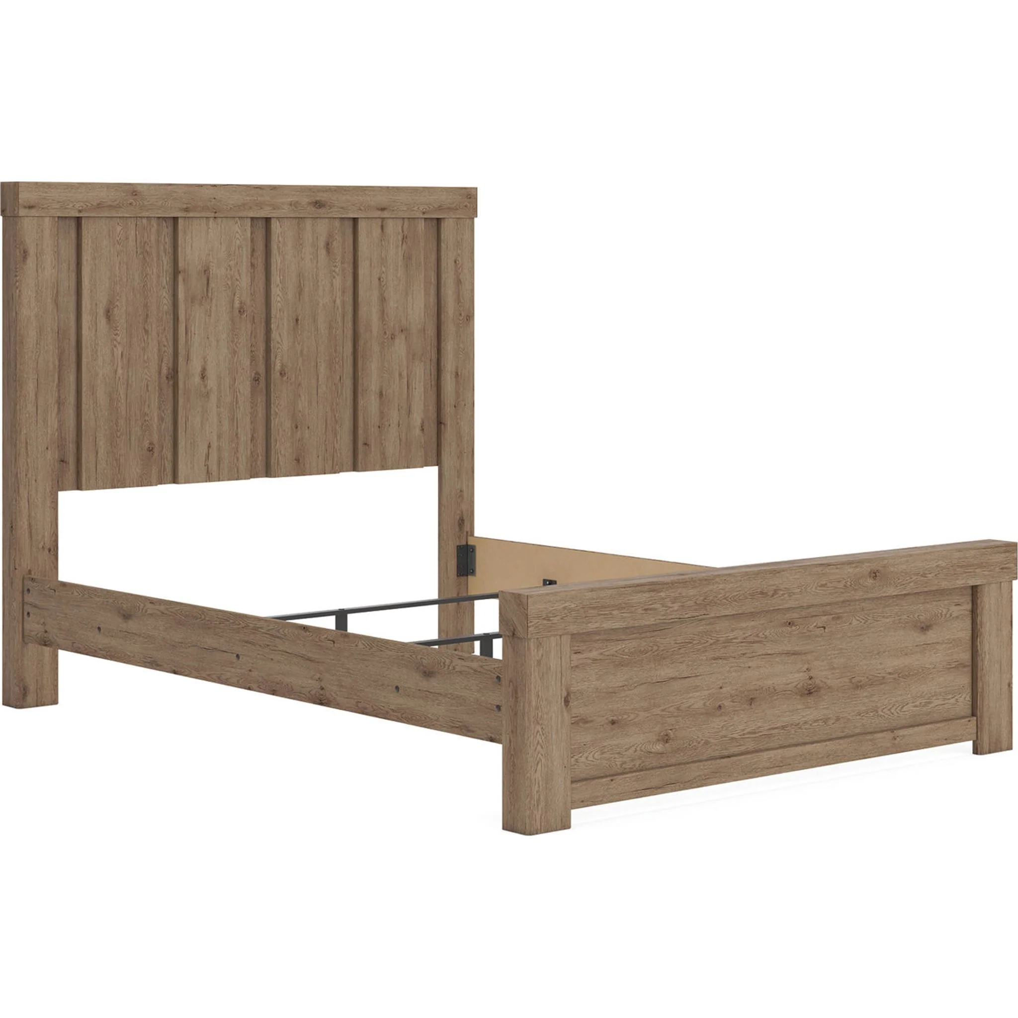 Oliandon Queen Panel Bed - Light Brown - Image 3