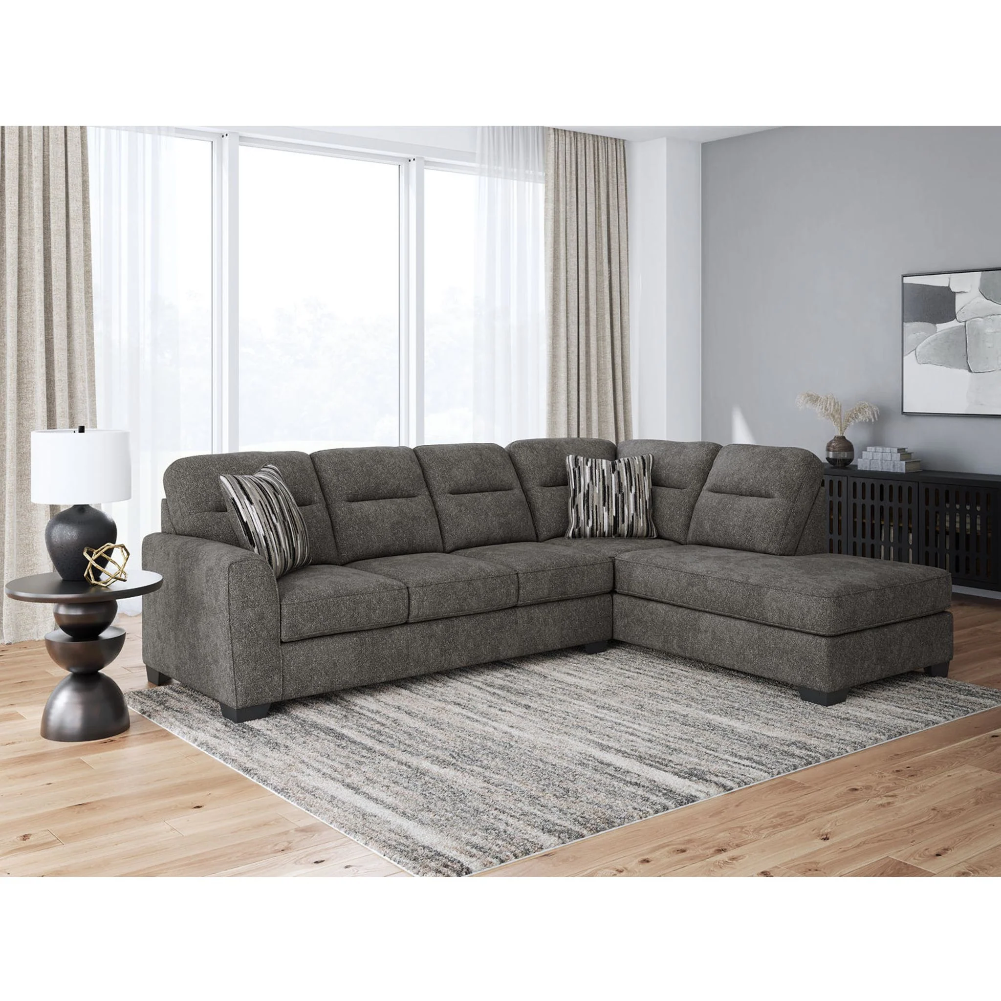 Olten 2 Piece Sectional with Chaise - Image 5