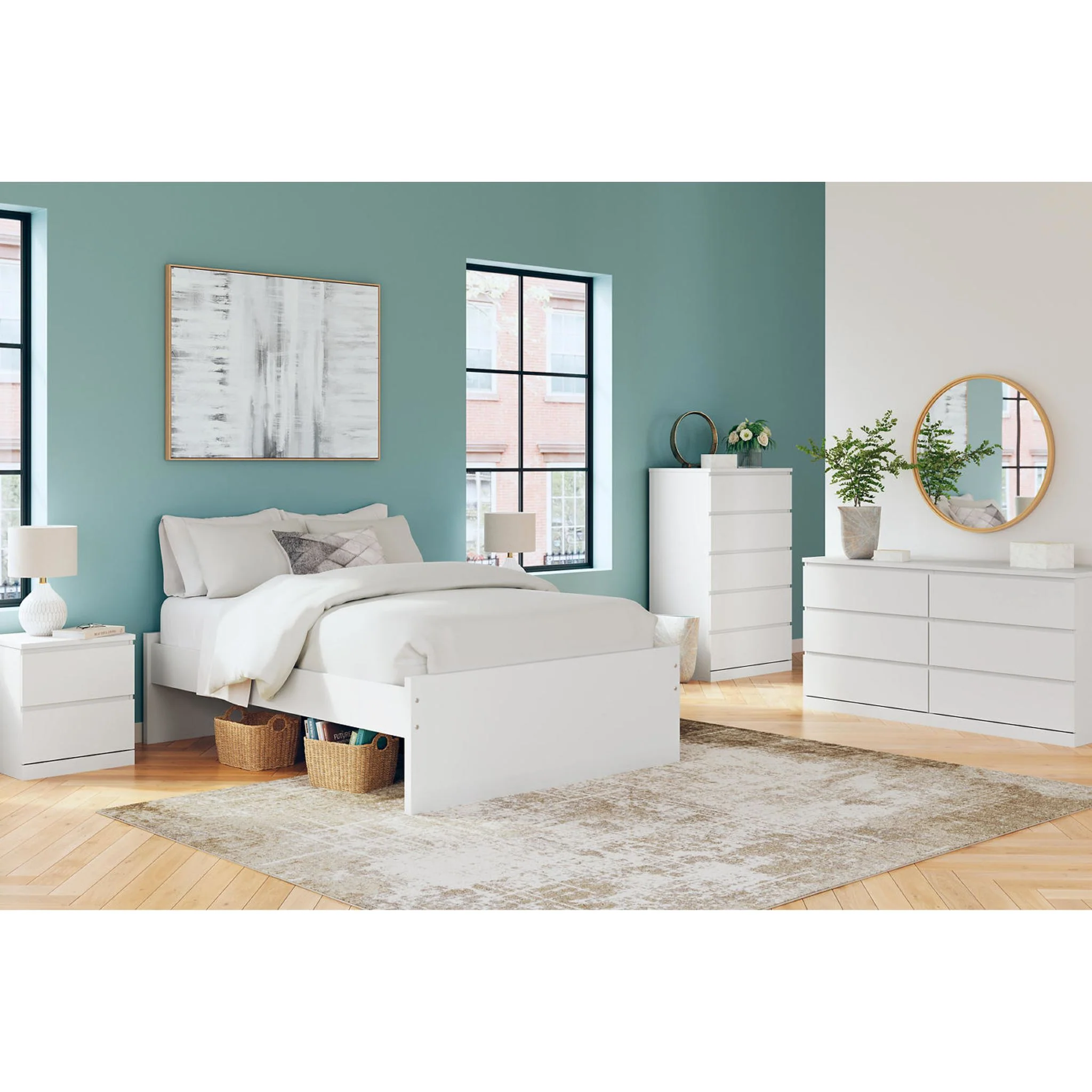Onita Full Platform Bed - White - Image 9