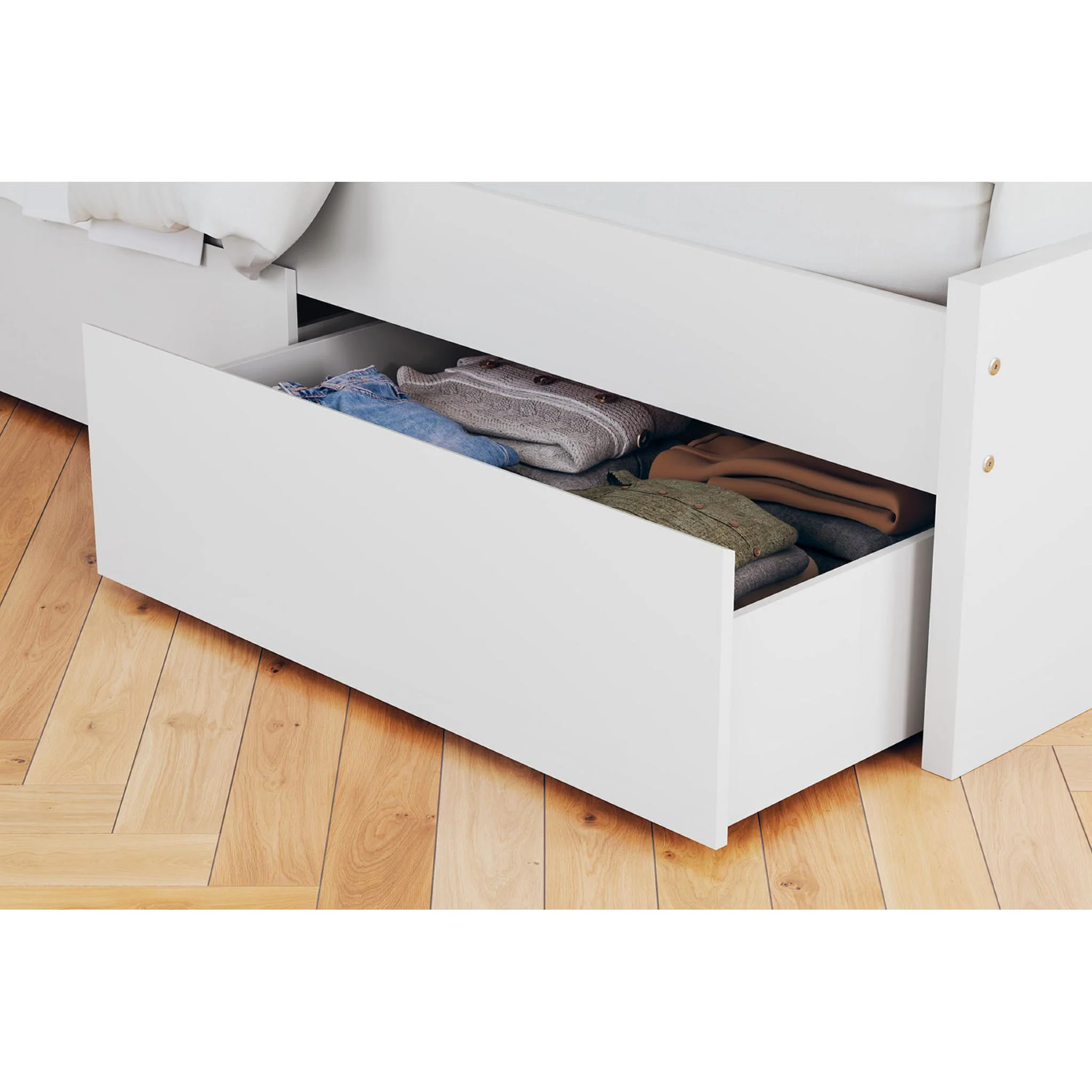 Onita Full Storage Bed - White - Image 9