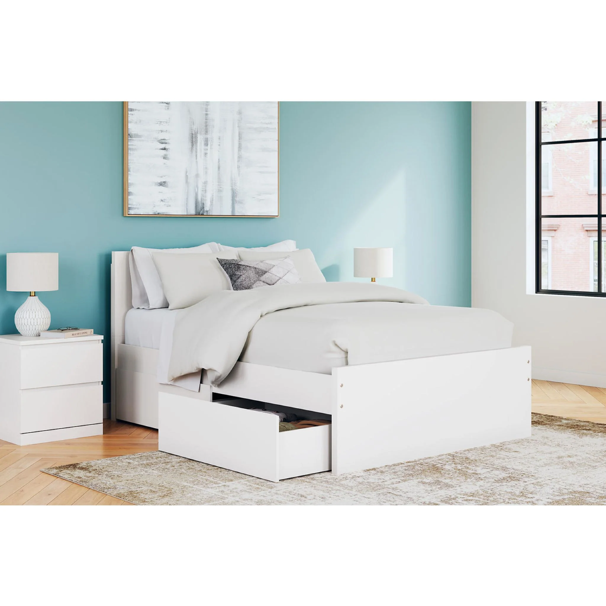 Onita Full Storage Bed - White - Image 11