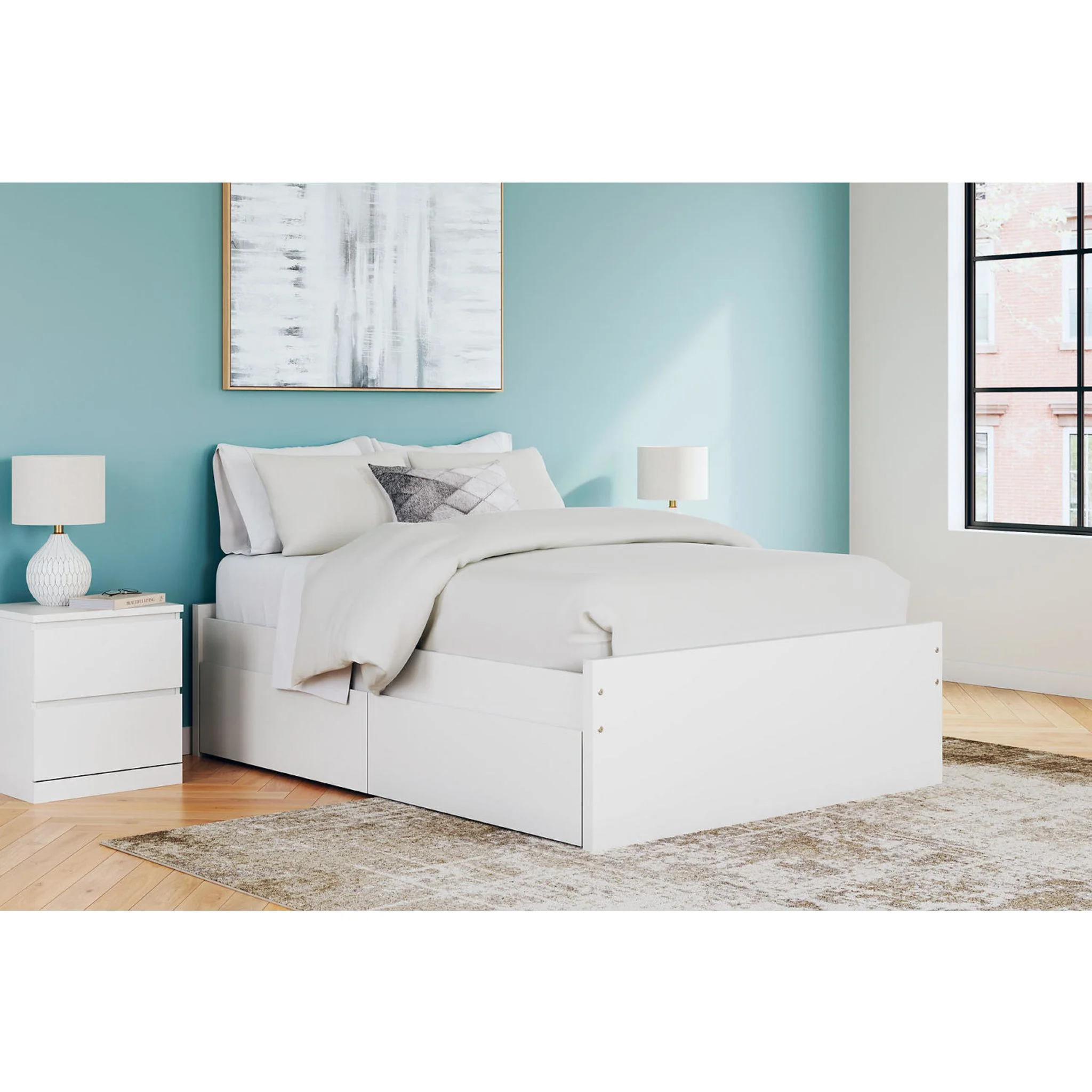 Onita Full Storage Bed - White - Image 10