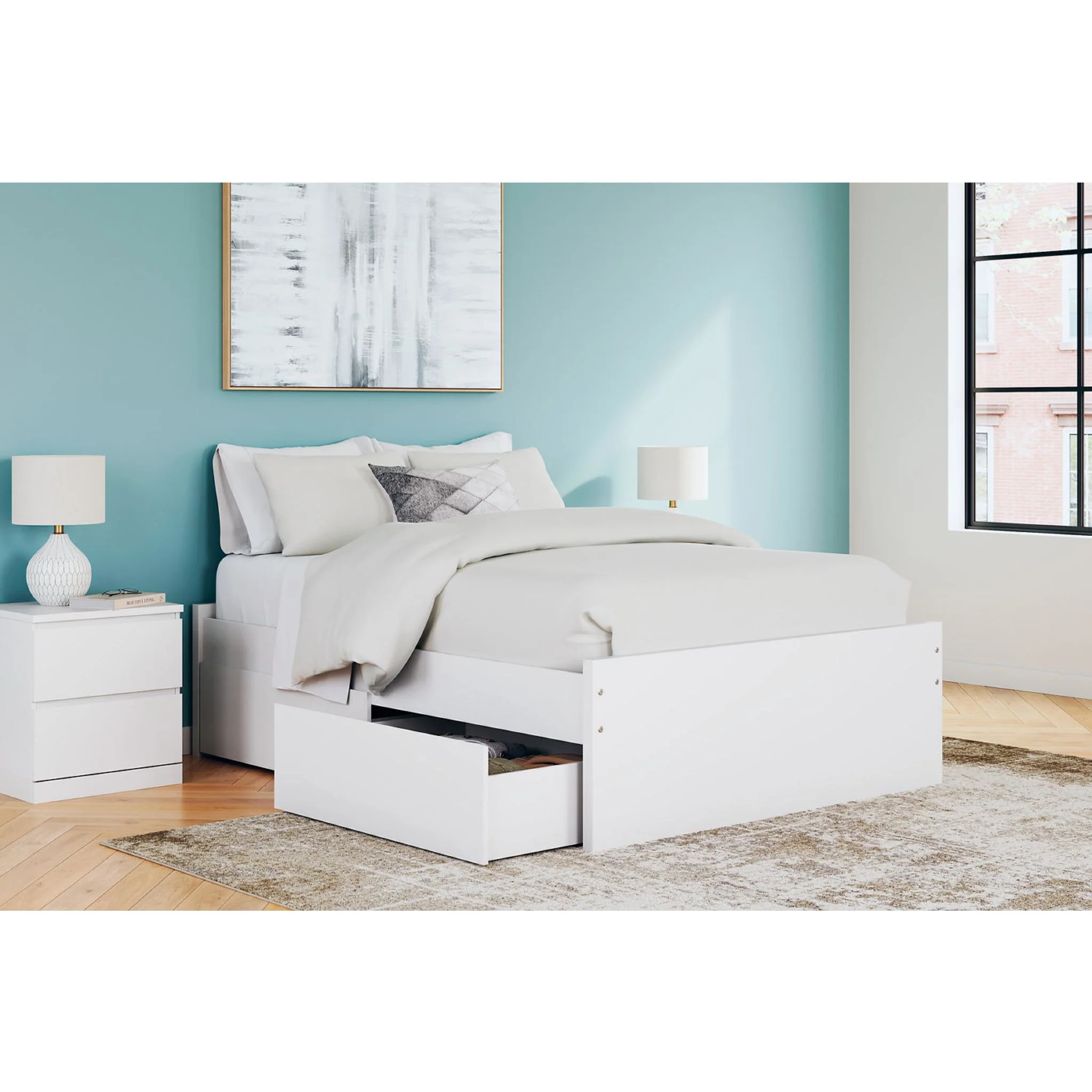 Onita Full Storage Bed - White - Image 7