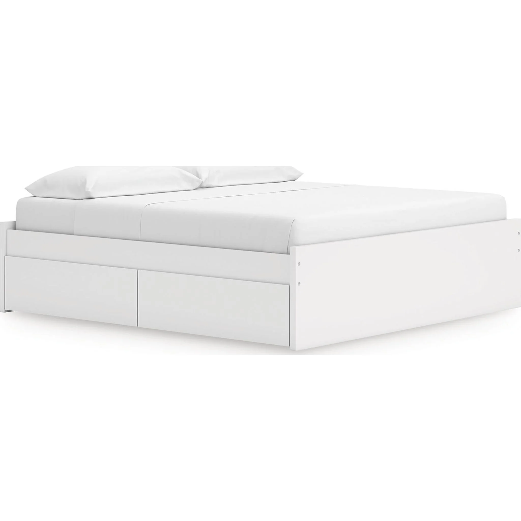 Onita King Storage Bed - White