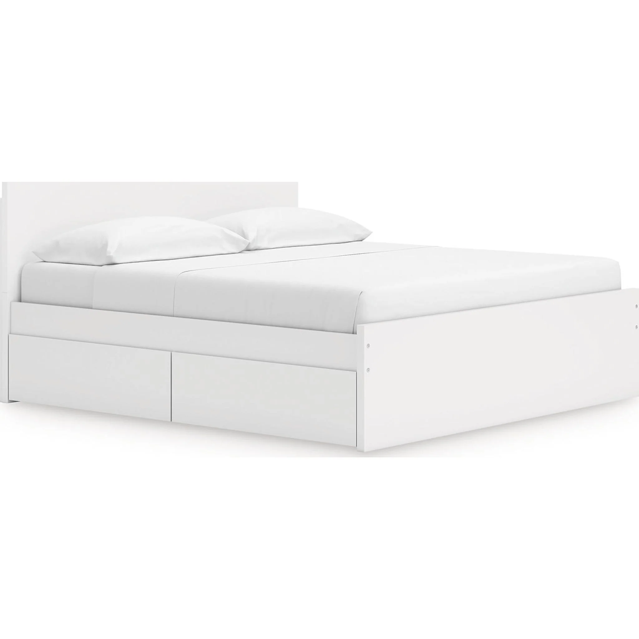 Onita King Storage Bed - White