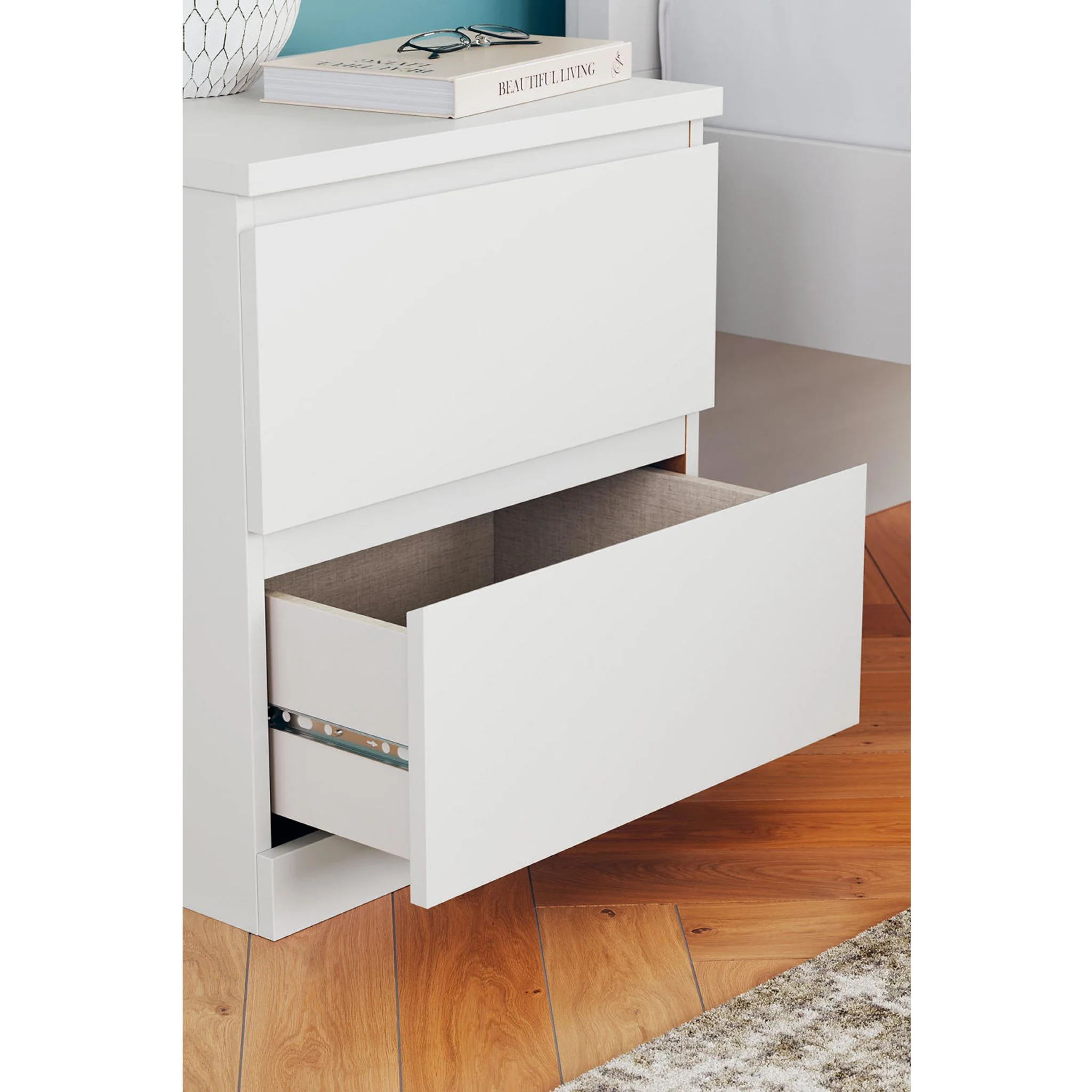 Onita Nightstand - White - Image 7