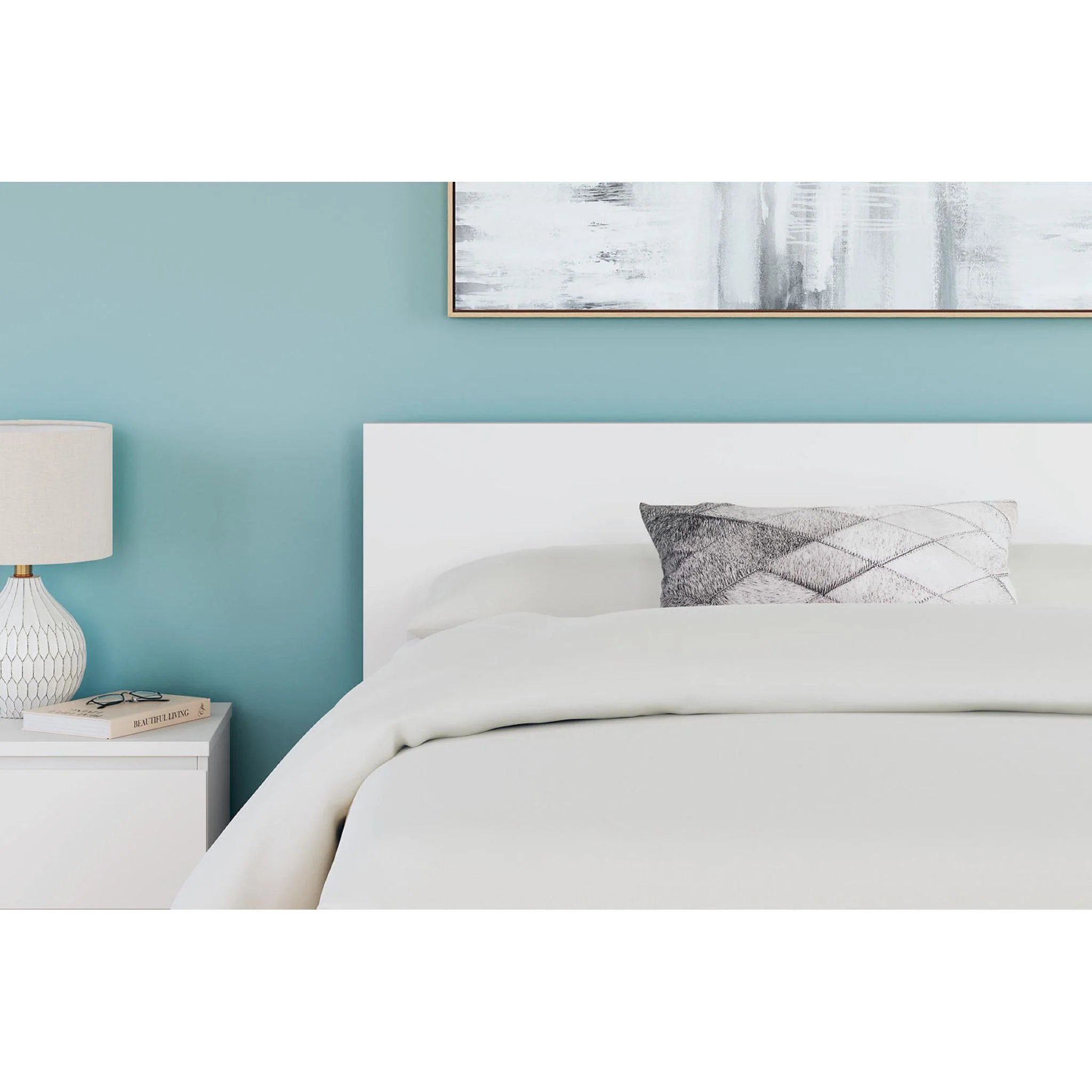 Onita Panel Headboard - White - Image 6