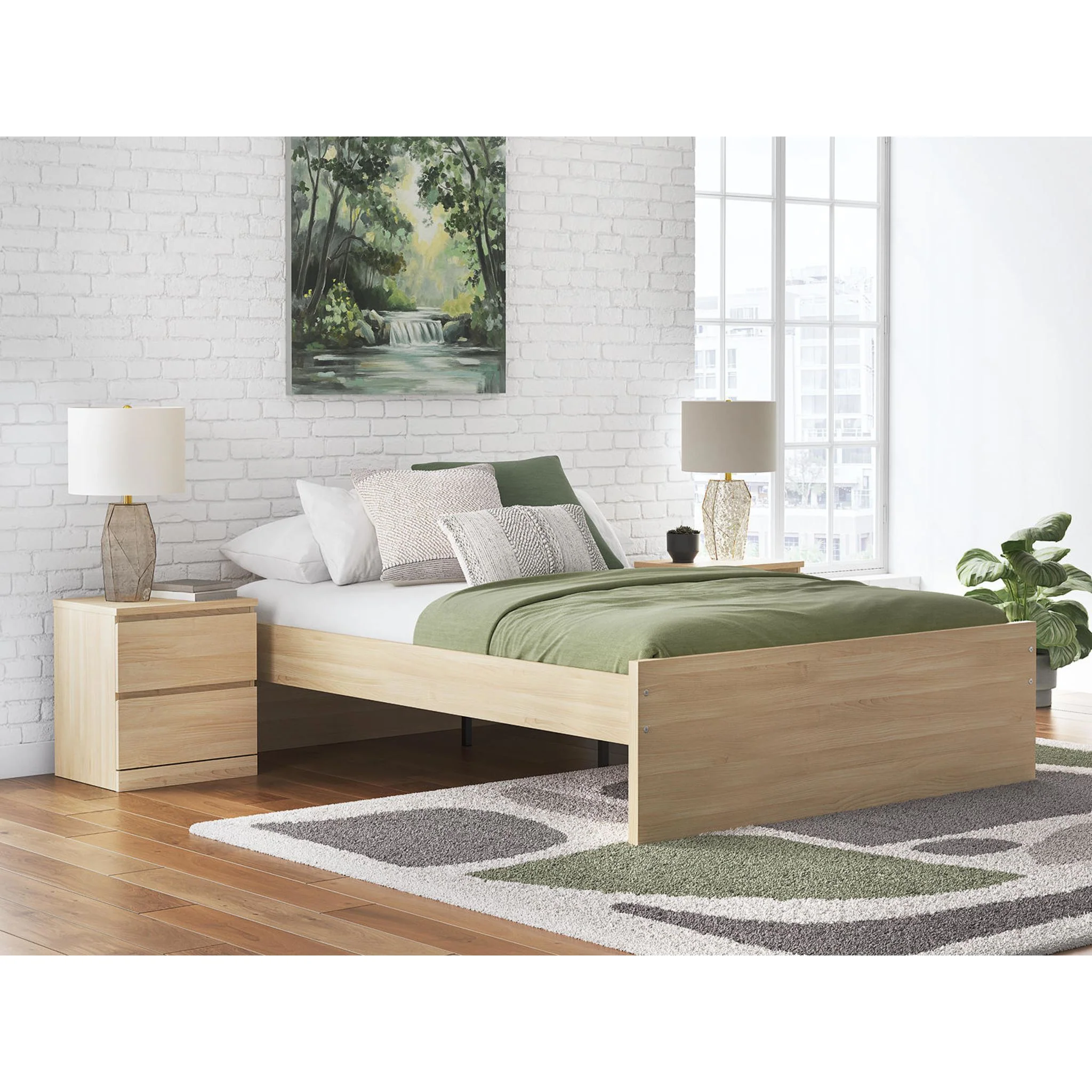 Onita Queen Platform Bed - Natural - Image 10