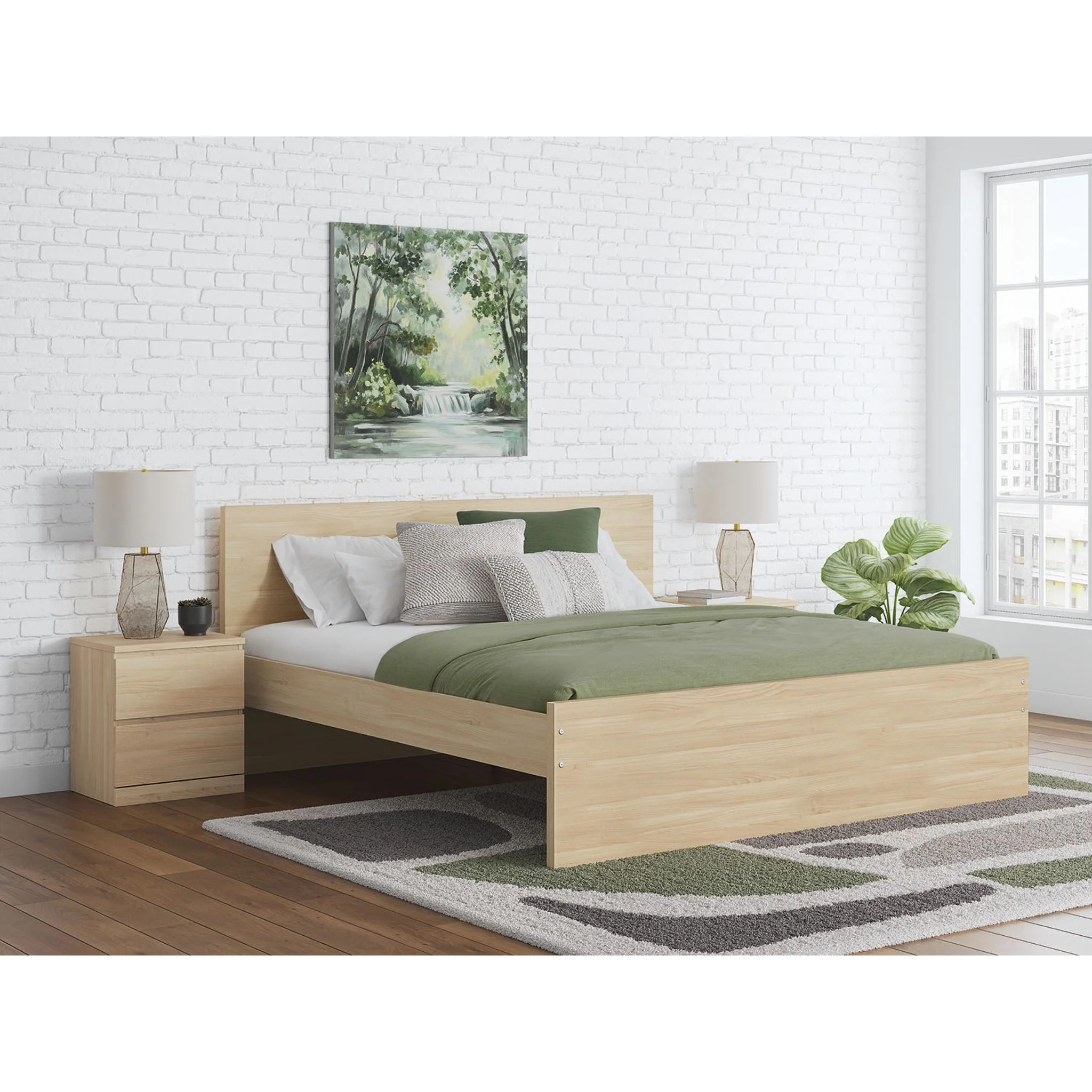 Onita Queen Platform Bed - Natural - Image 2