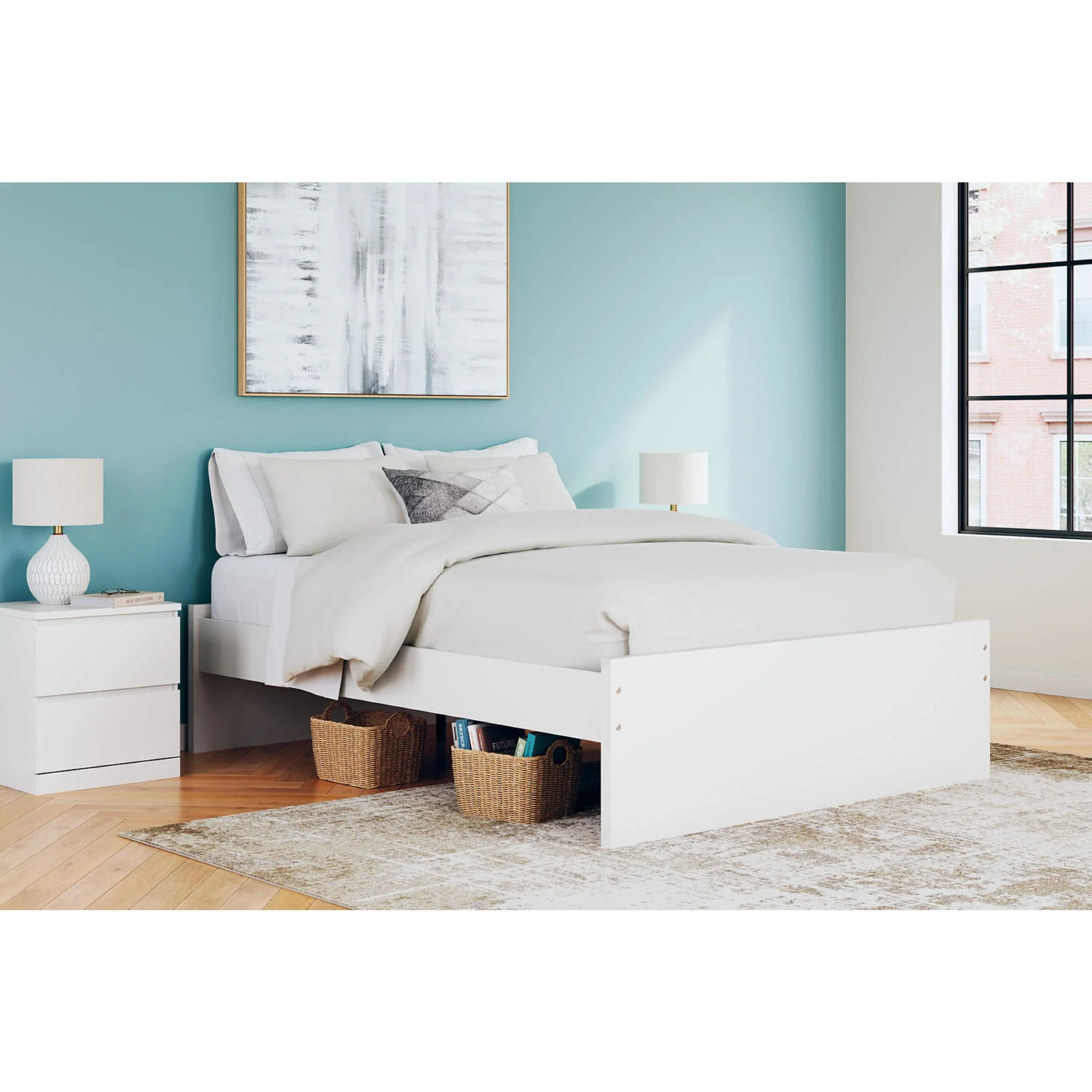 Onita Queen Platform Bed - White - Image 8