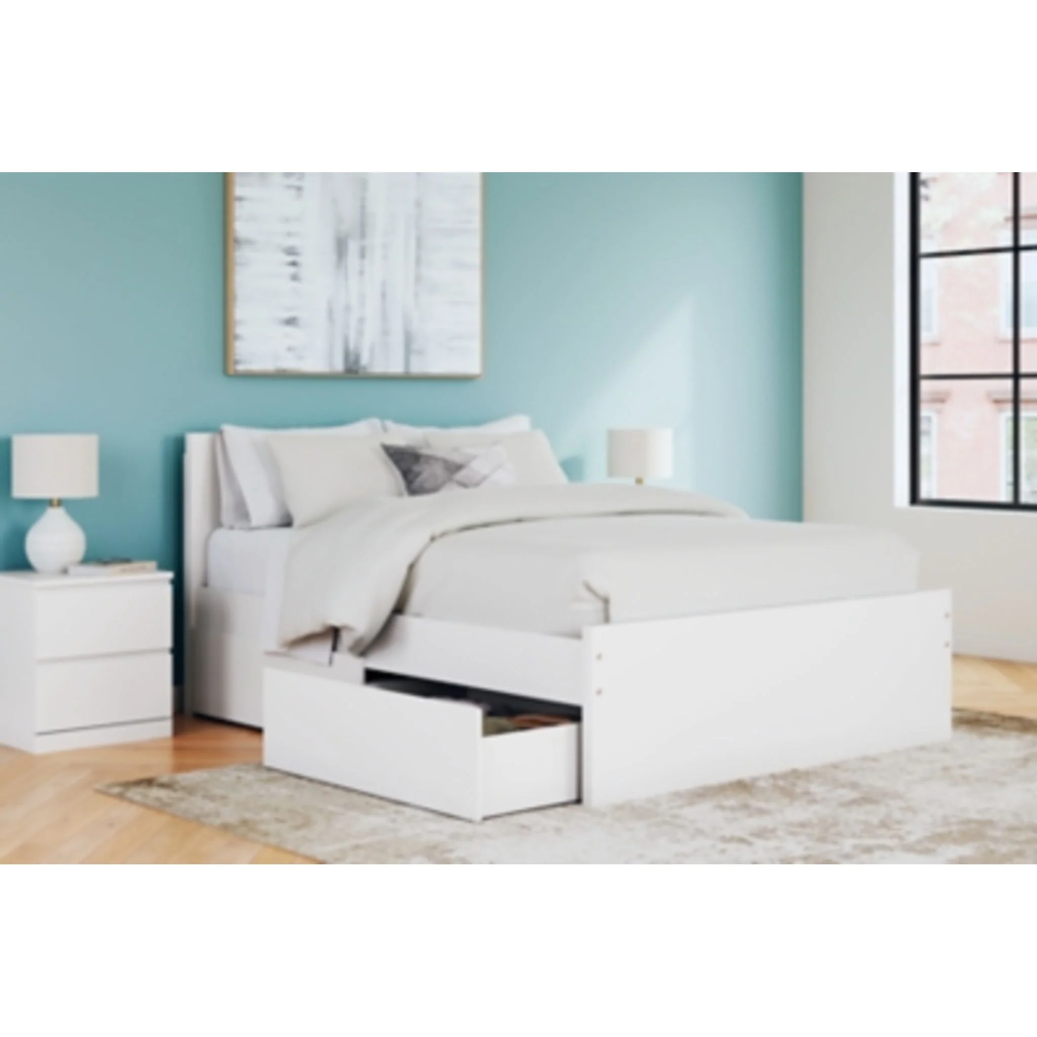 Onita Queen Storage Bed - White - Image 8