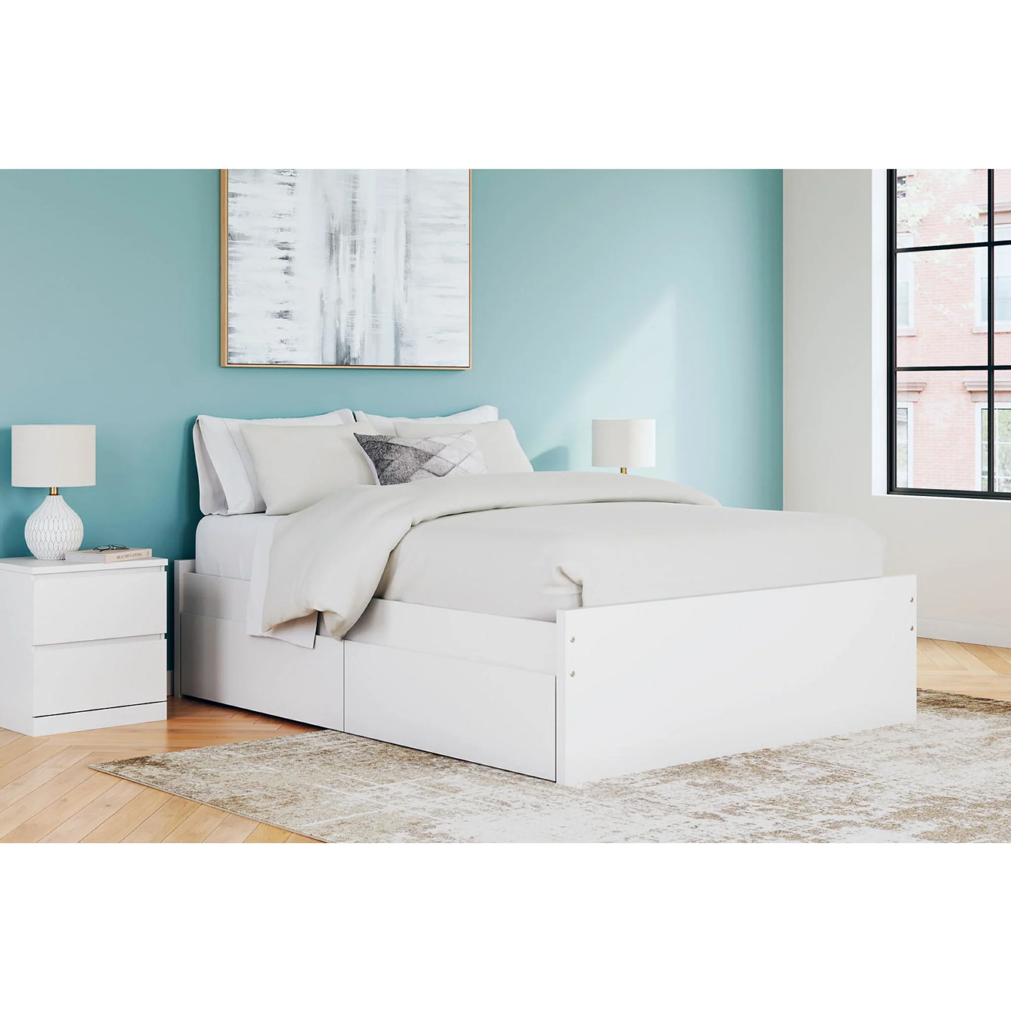 Onita Queen Storage Bed - White - Image 2