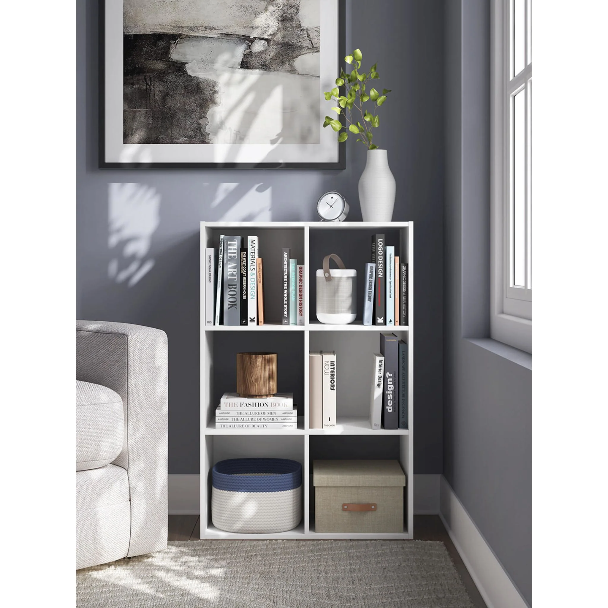 Onita Six Cube Organizer Bookcase - Image 2