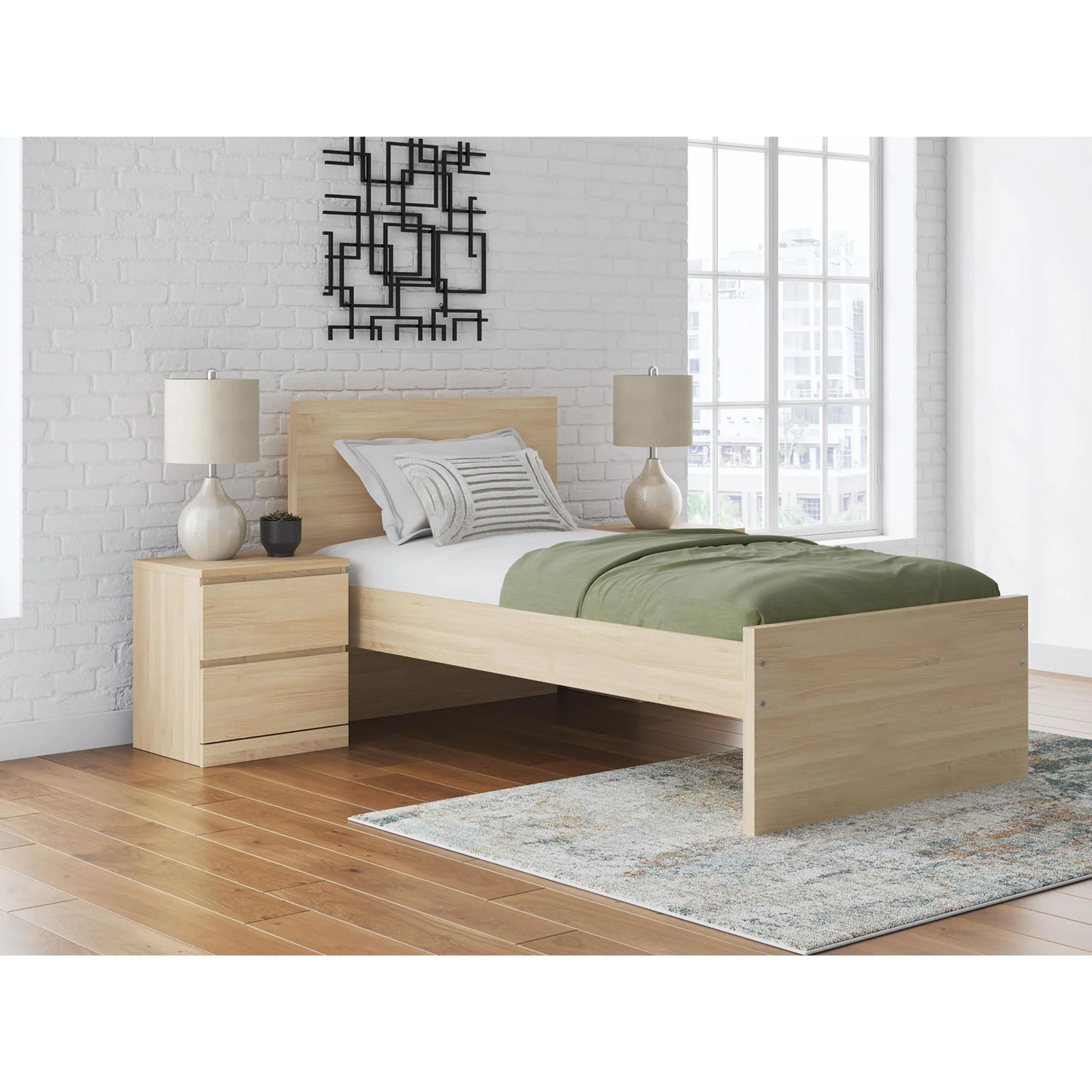 Onita Twin Platform Bed - Natural - Image 2