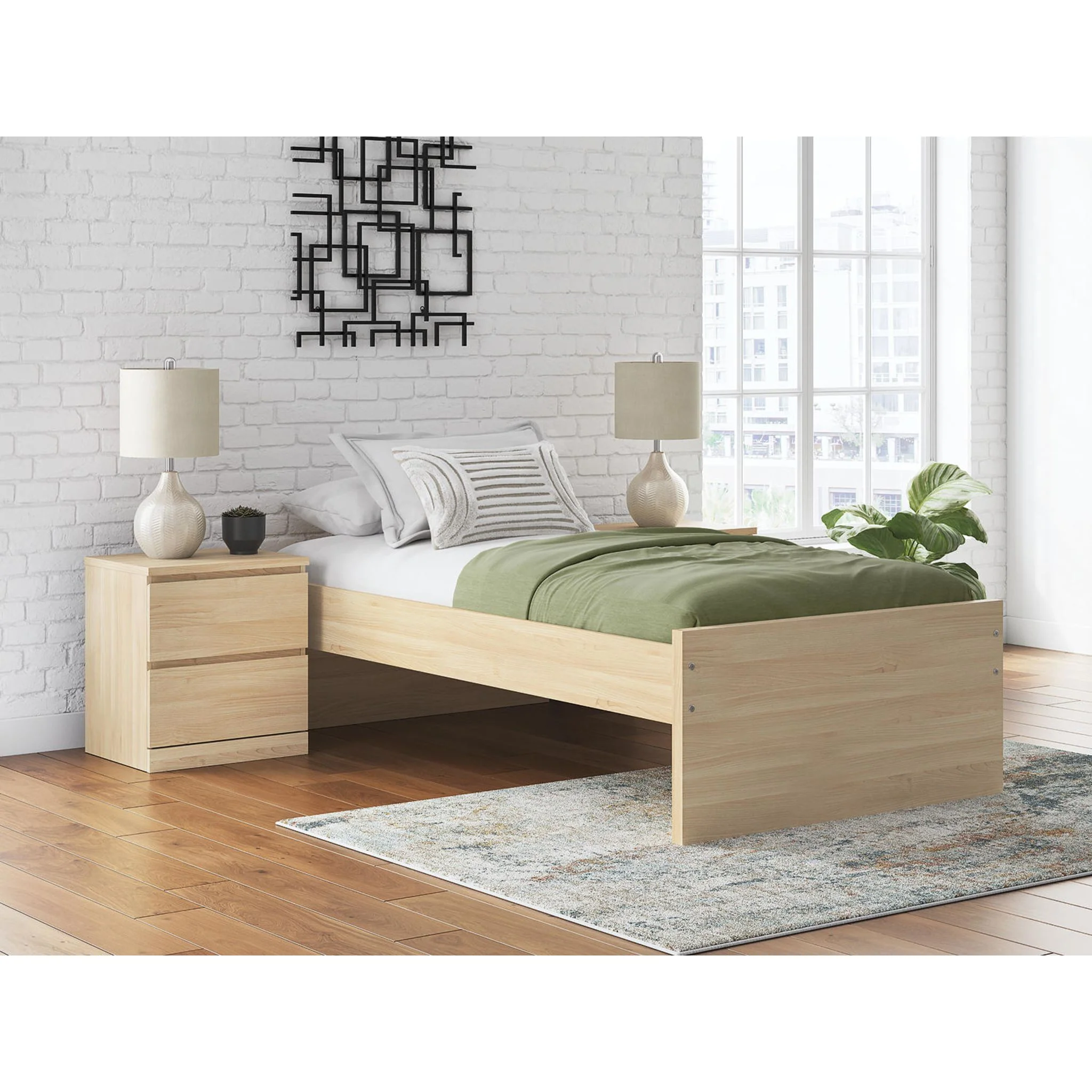 Onita Twin Platform Bed - Natural - Image 10