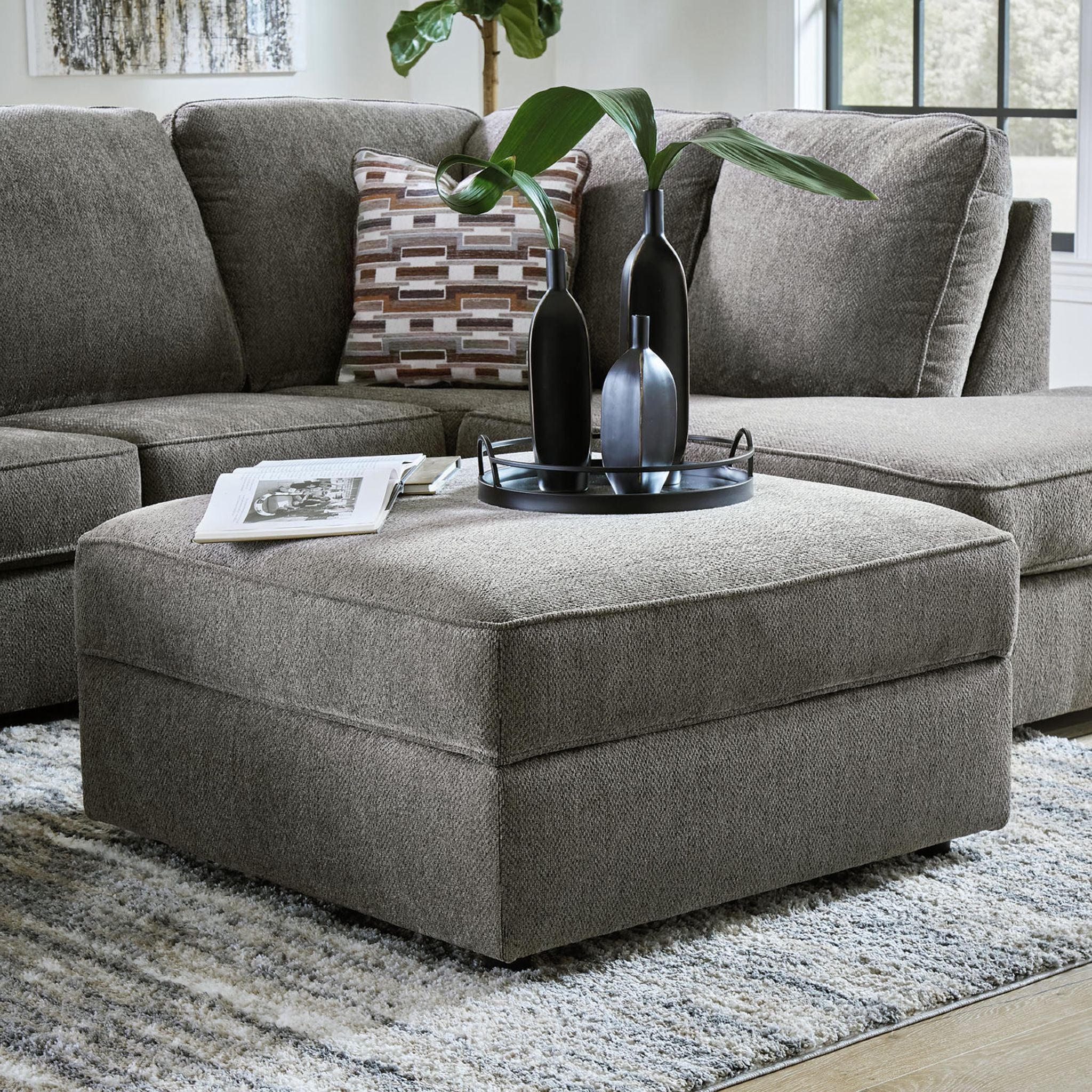 O'Phannon Storage Ottoman - Putty - Image 5