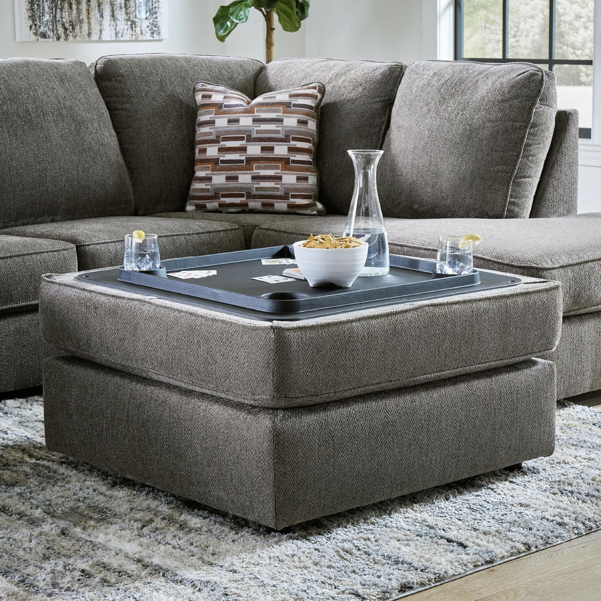 O'Phannon Storage Ottoman - Putty - Image 8