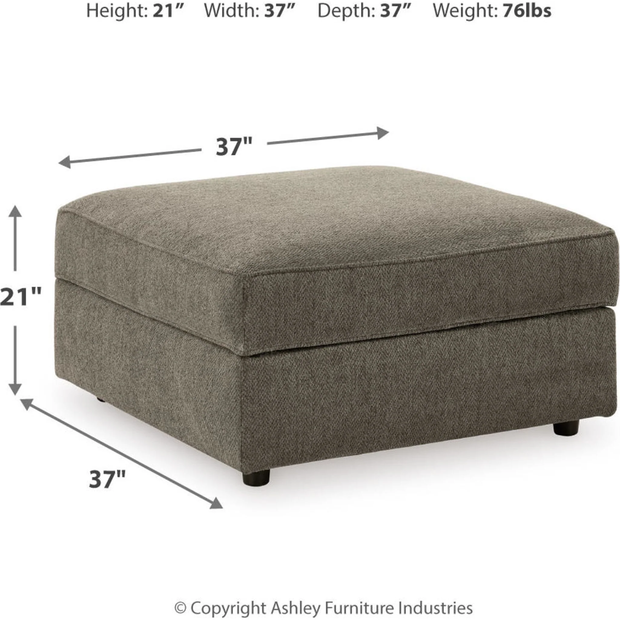O'Phannon Storage Ottoman - Putty - Image 9