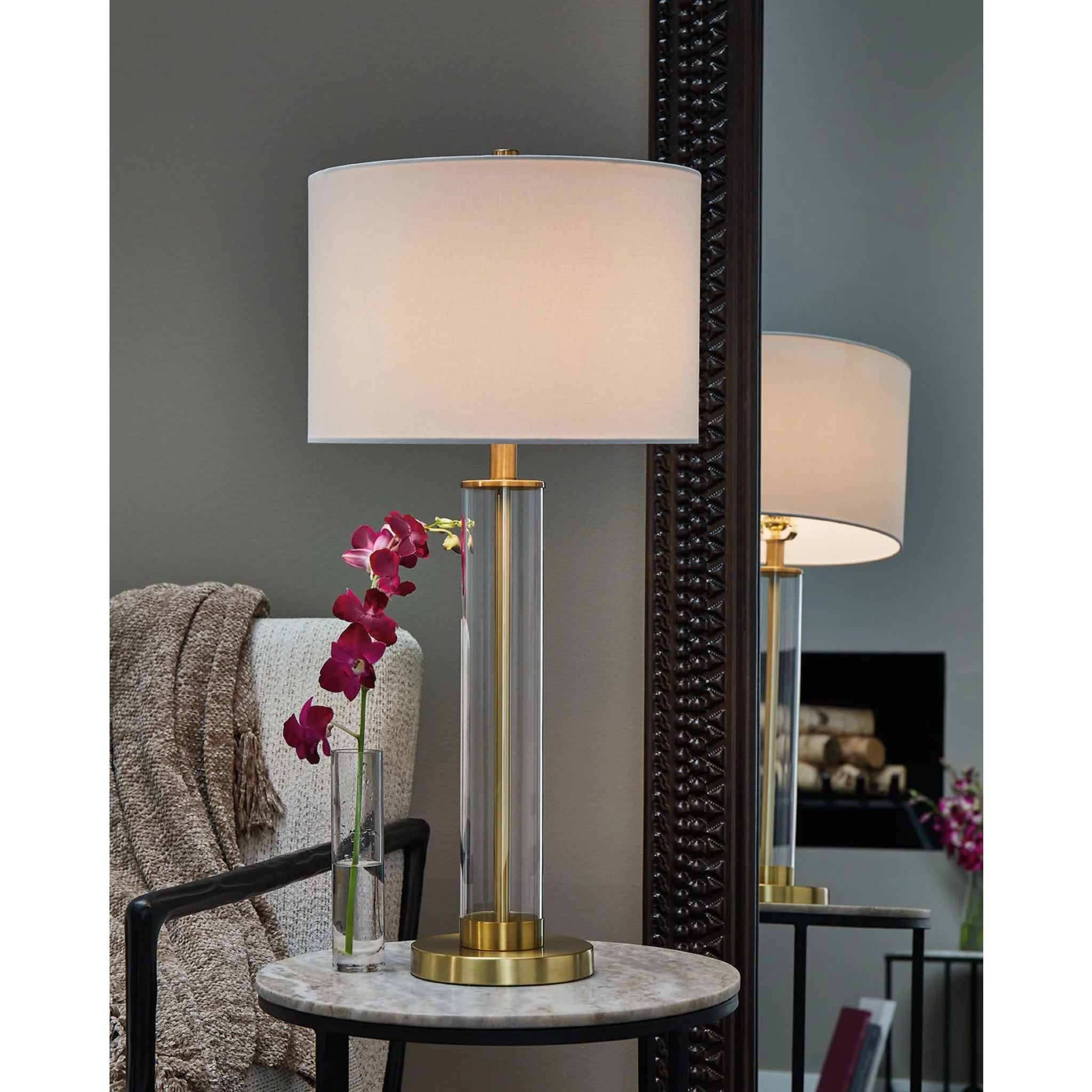 Orenman Table Lamp Pair 29.63" - Image 4