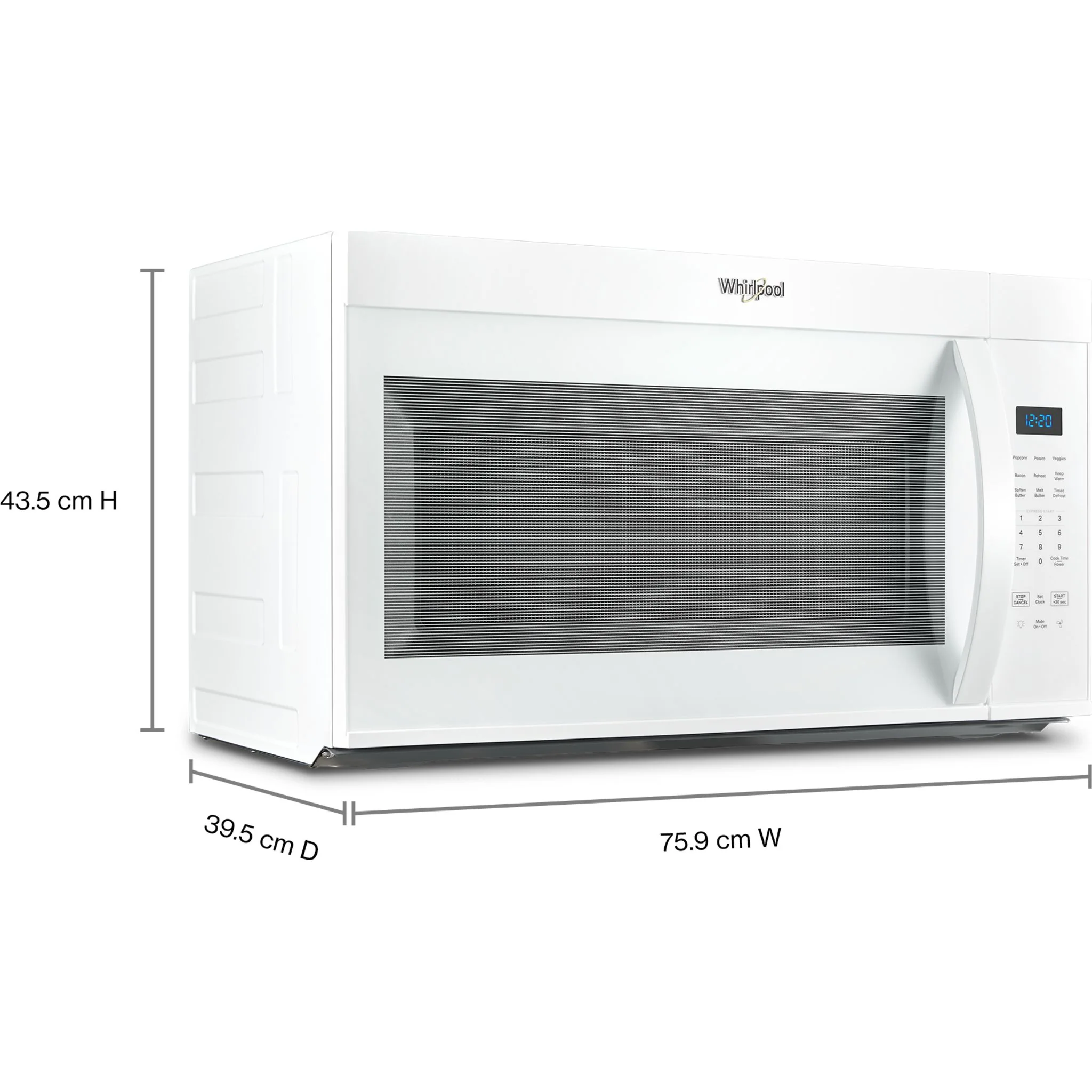 Whirlpool 30 W 1.7 cu. ft Over the range Microwave with 900-Watts Cooking Power -White (YWMMS3130RW) - Image 4