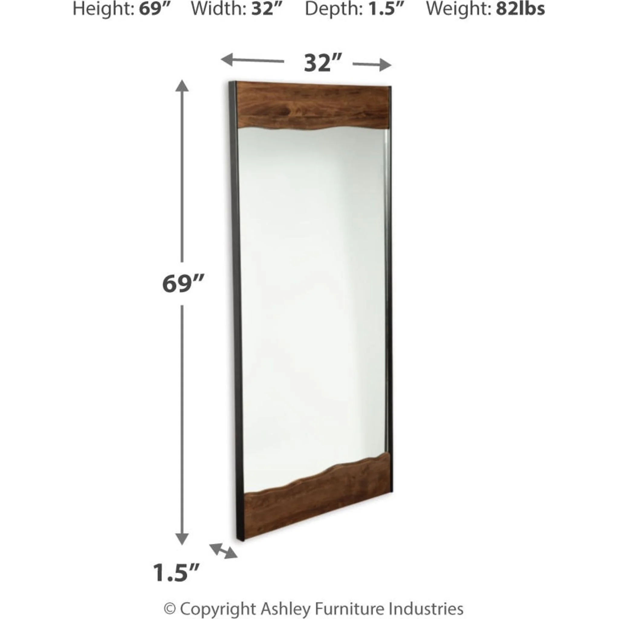 Panchali Mirror 32.00" x 69.00" - Image 6