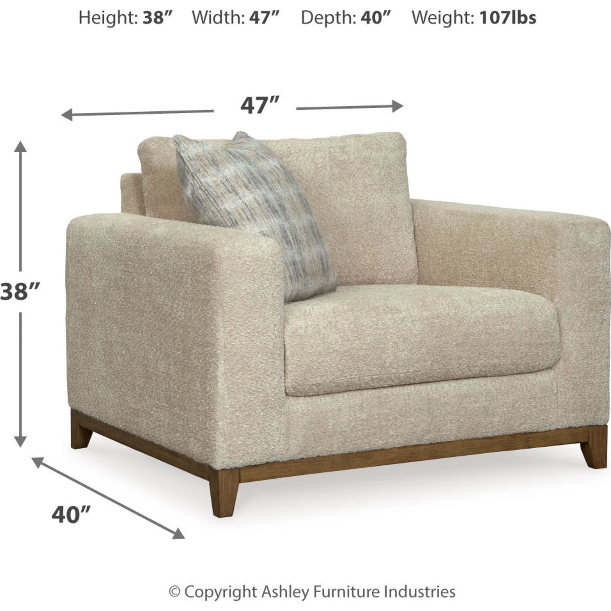 Parklynn Chair and a Half - Desert - Image 8