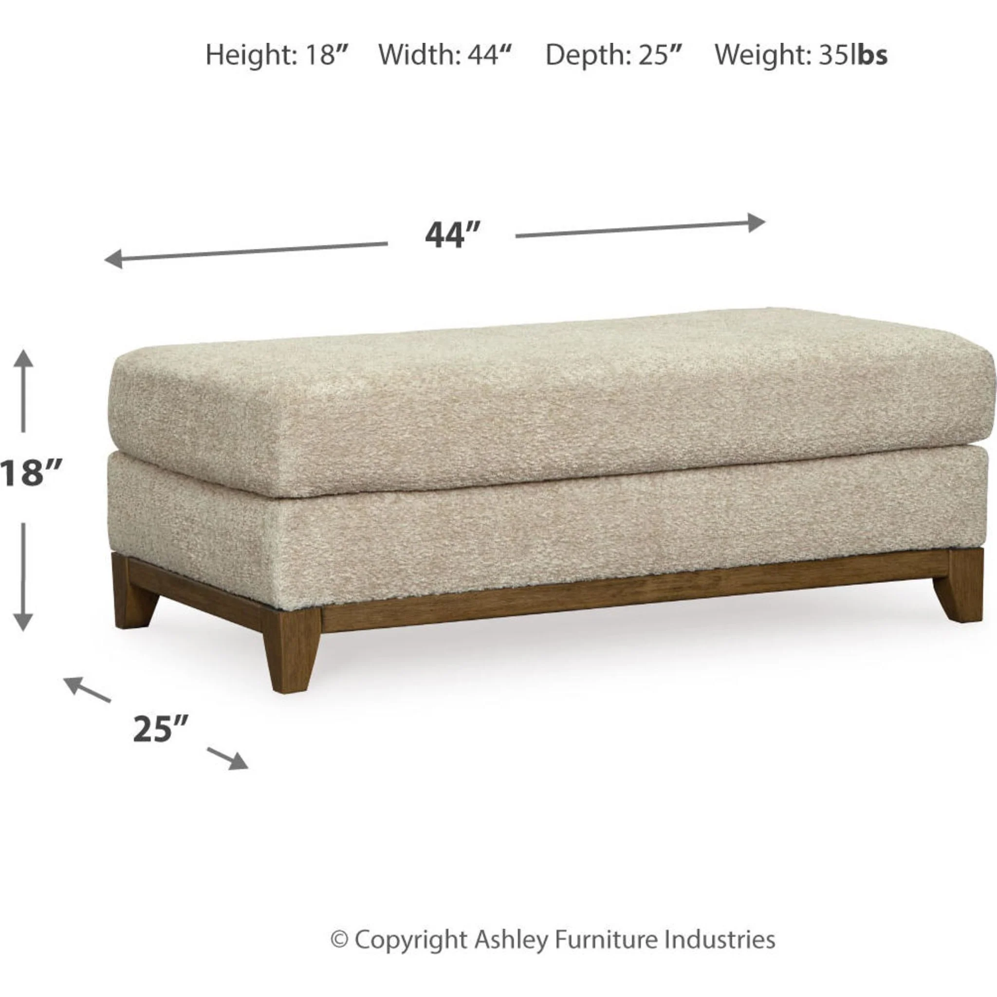 Parklynn Ottoman - Desert - Image 10