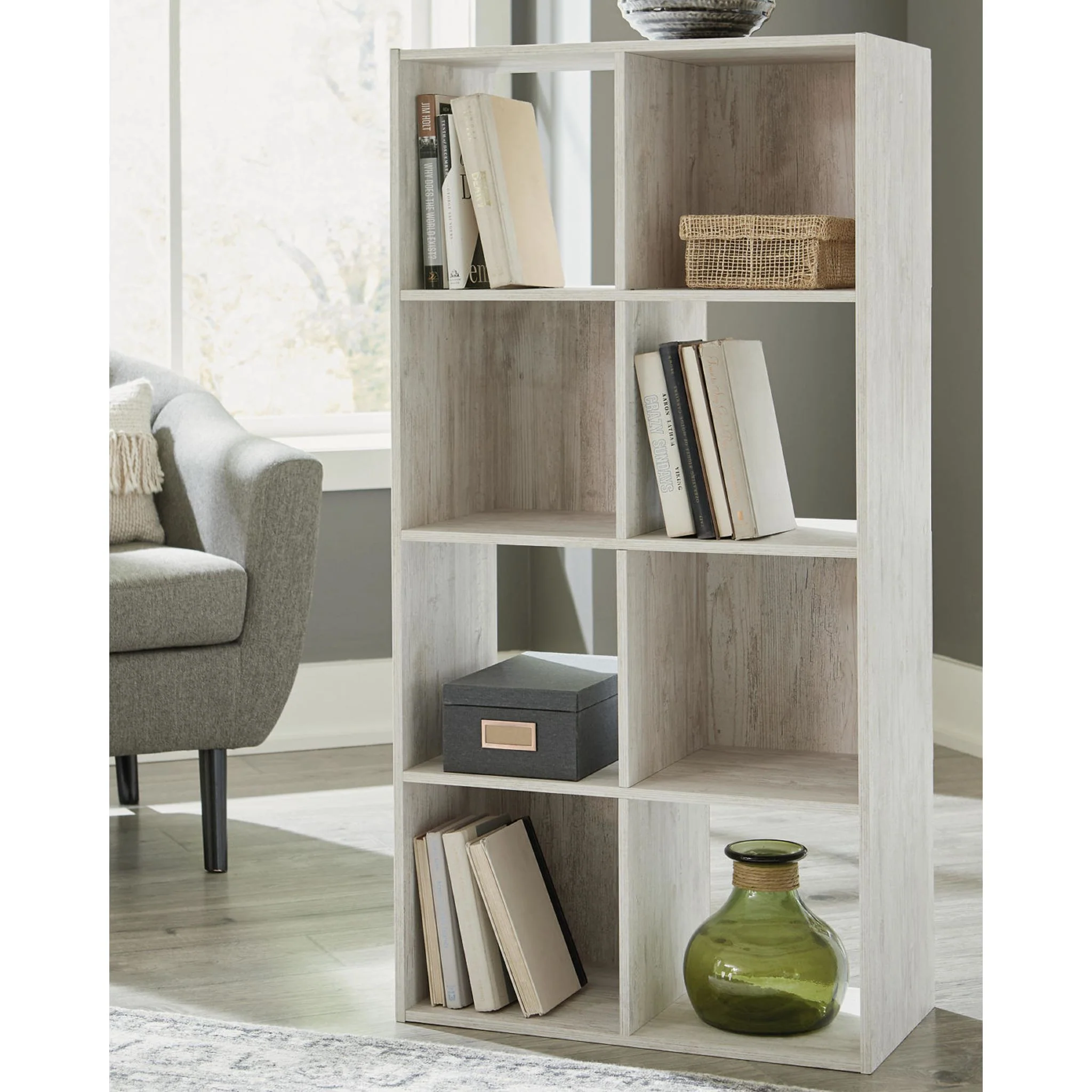 Paxberry Bookcase - Whitewash - Image 2