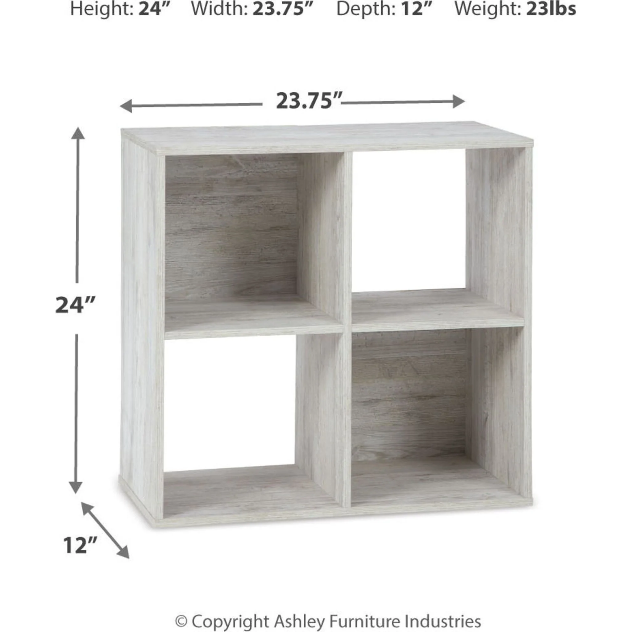Paxberry Bookcase - Whitewash - Image 3