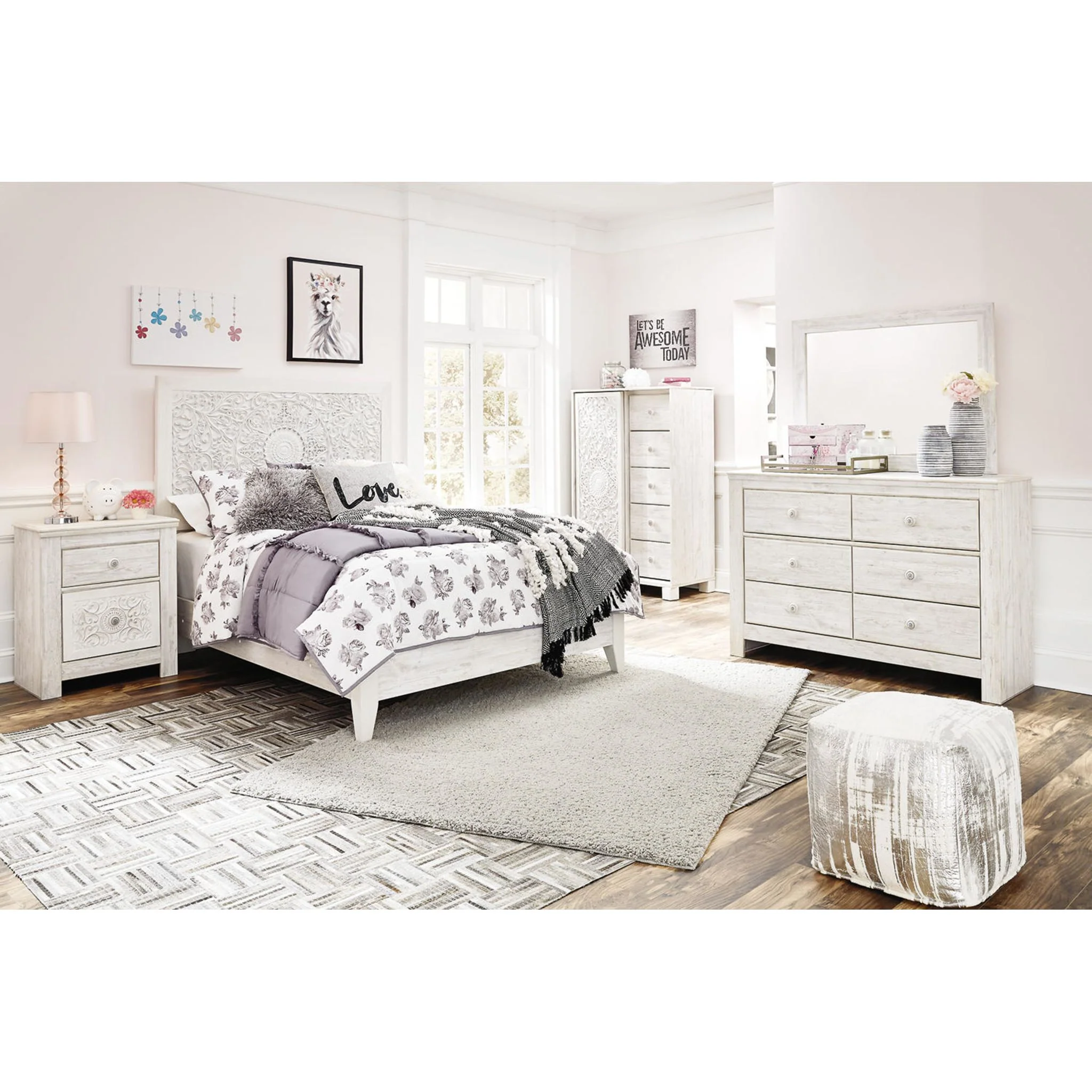 Paxberry Full Panel Bed - White - Image 10