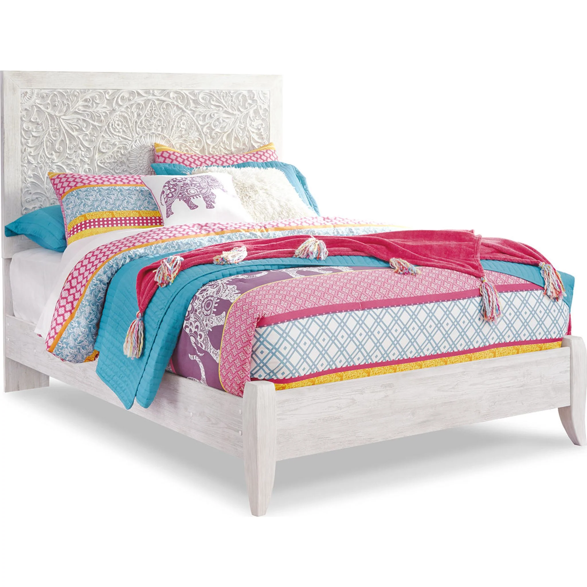 Paxberry Full Panel Bed - White - Image 17