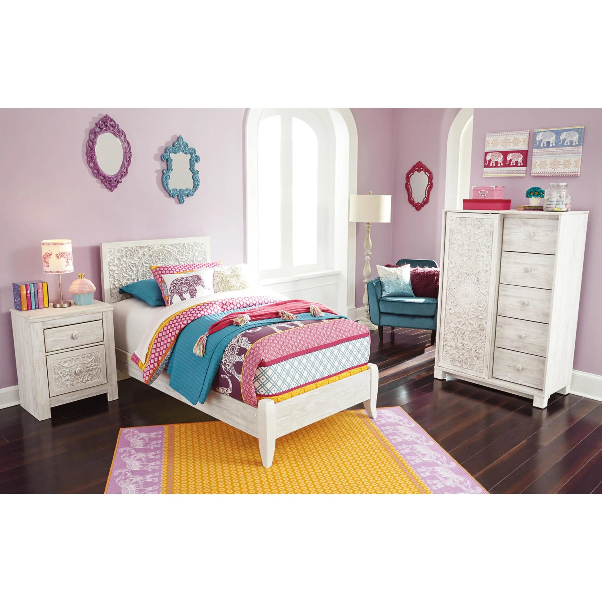 Paxberry Nightstand - White Wash - Image 21
