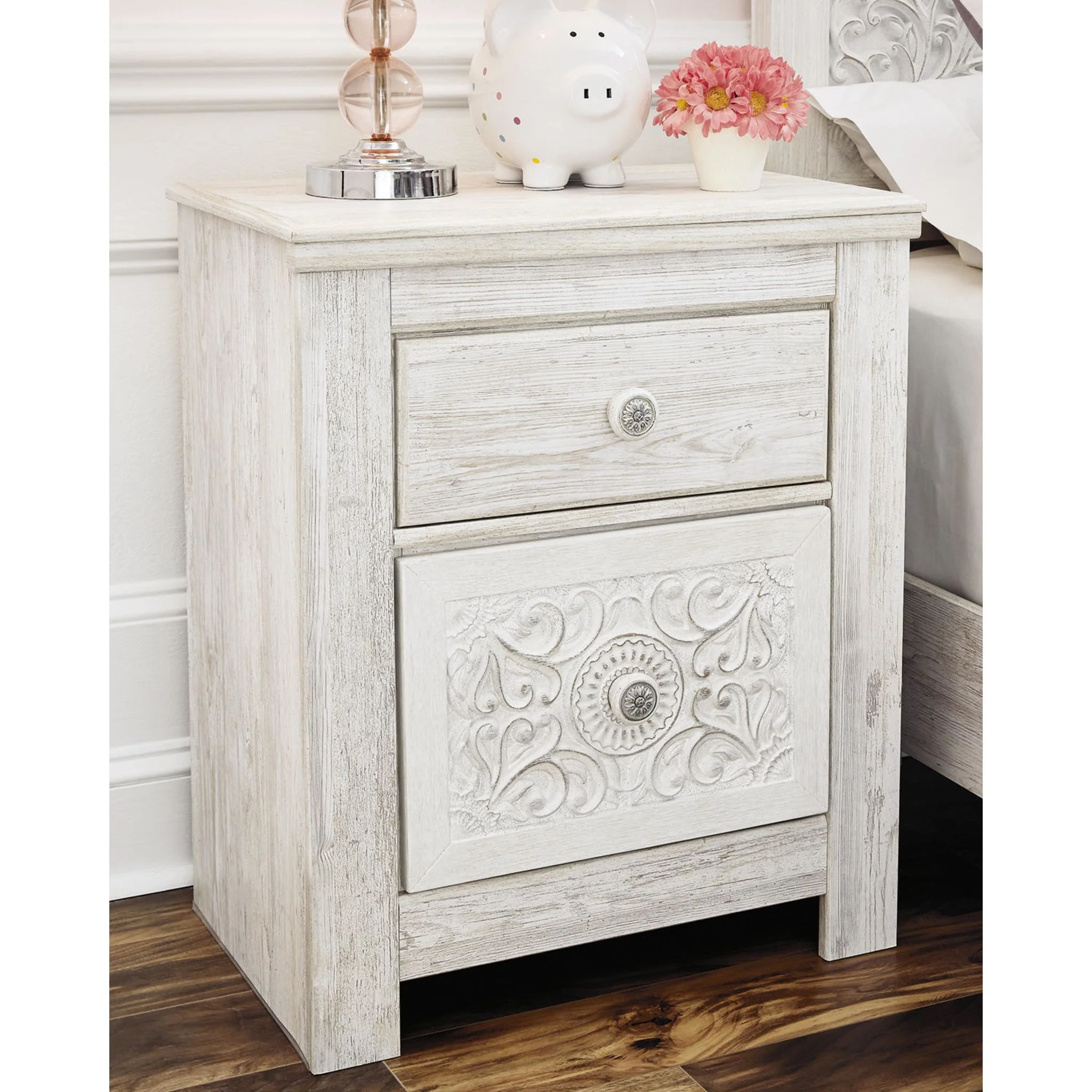 Paxberry Nightstand - White Wash - Image 22