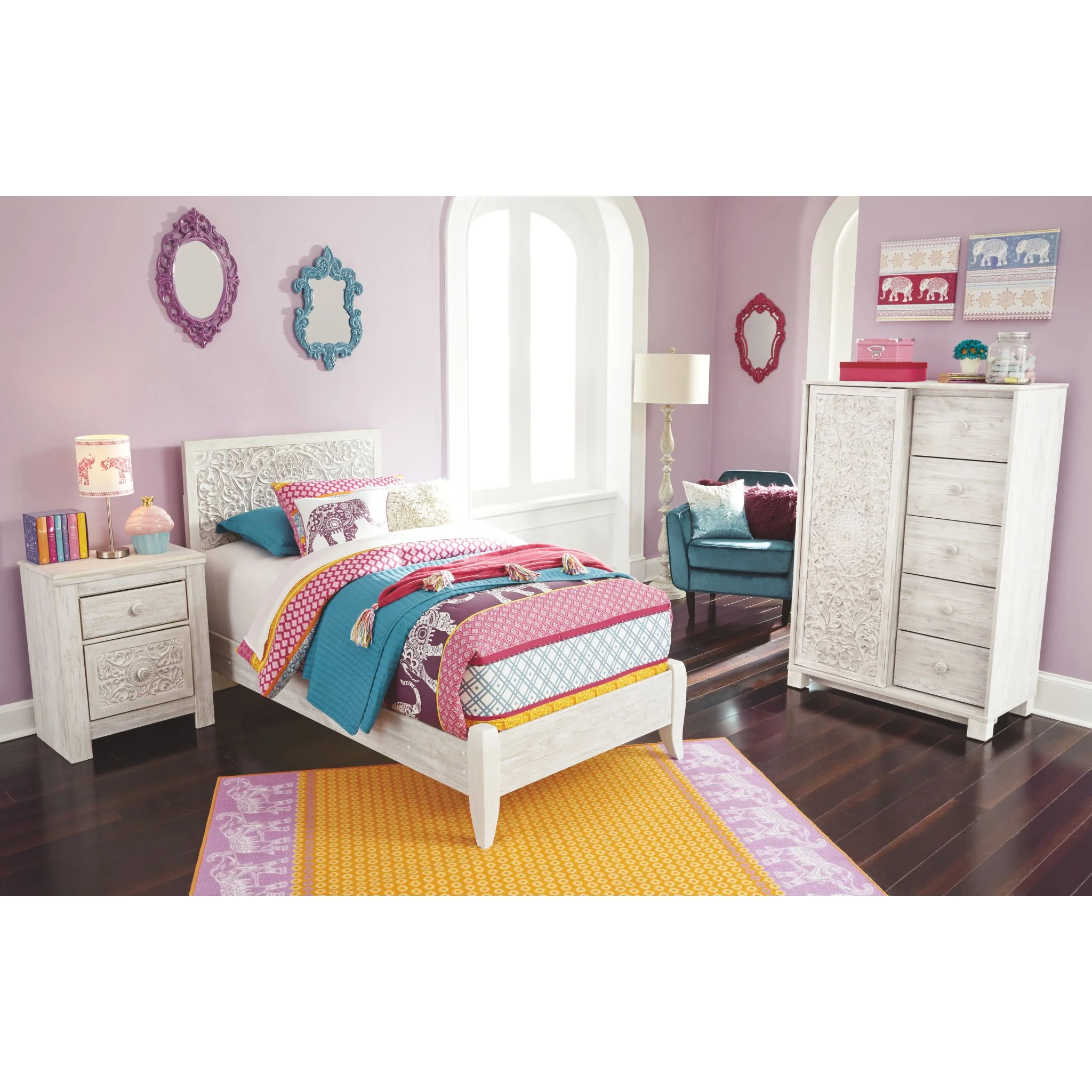 Paxberry Nightstand - White Wash - Image 3