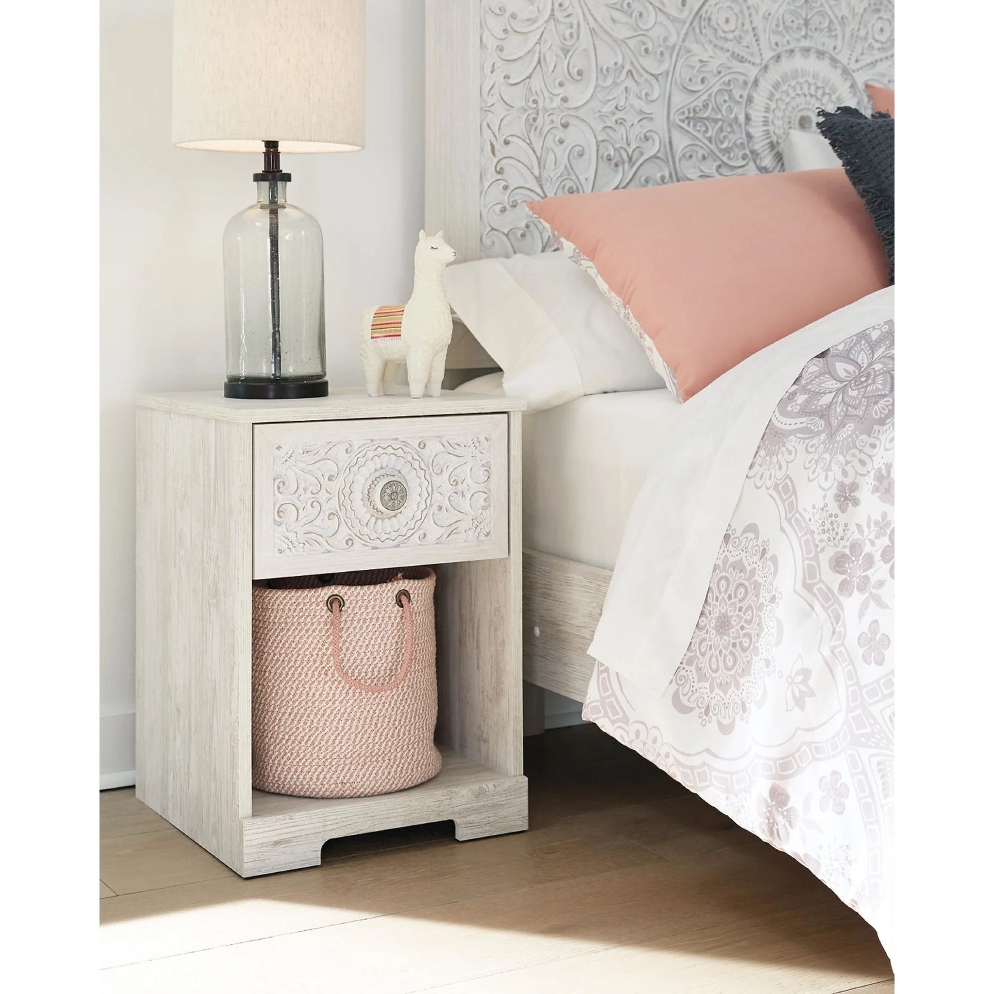 Paxberry Nightstand - Whitewash - Image 8