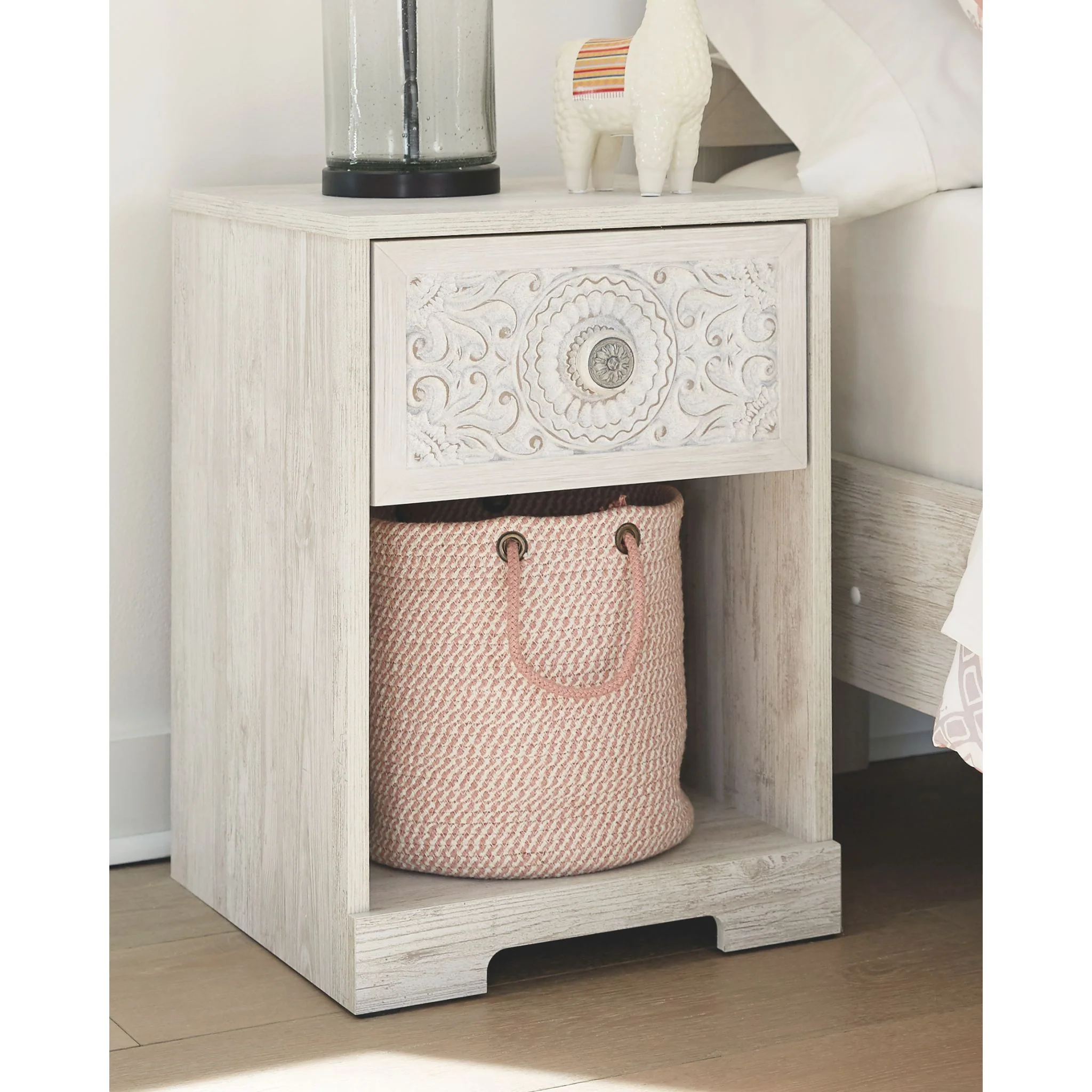 Paxberry Nightstand - Whitewash - Image 2