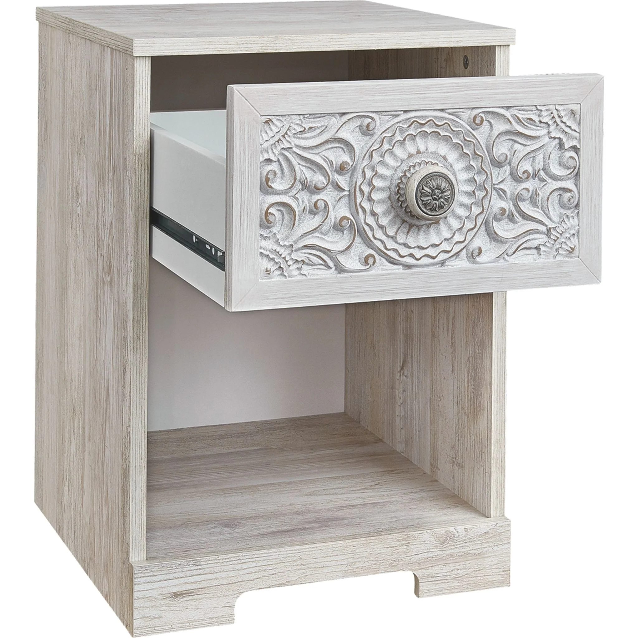 Paxberry Nightstand - Whitewash - Image 3