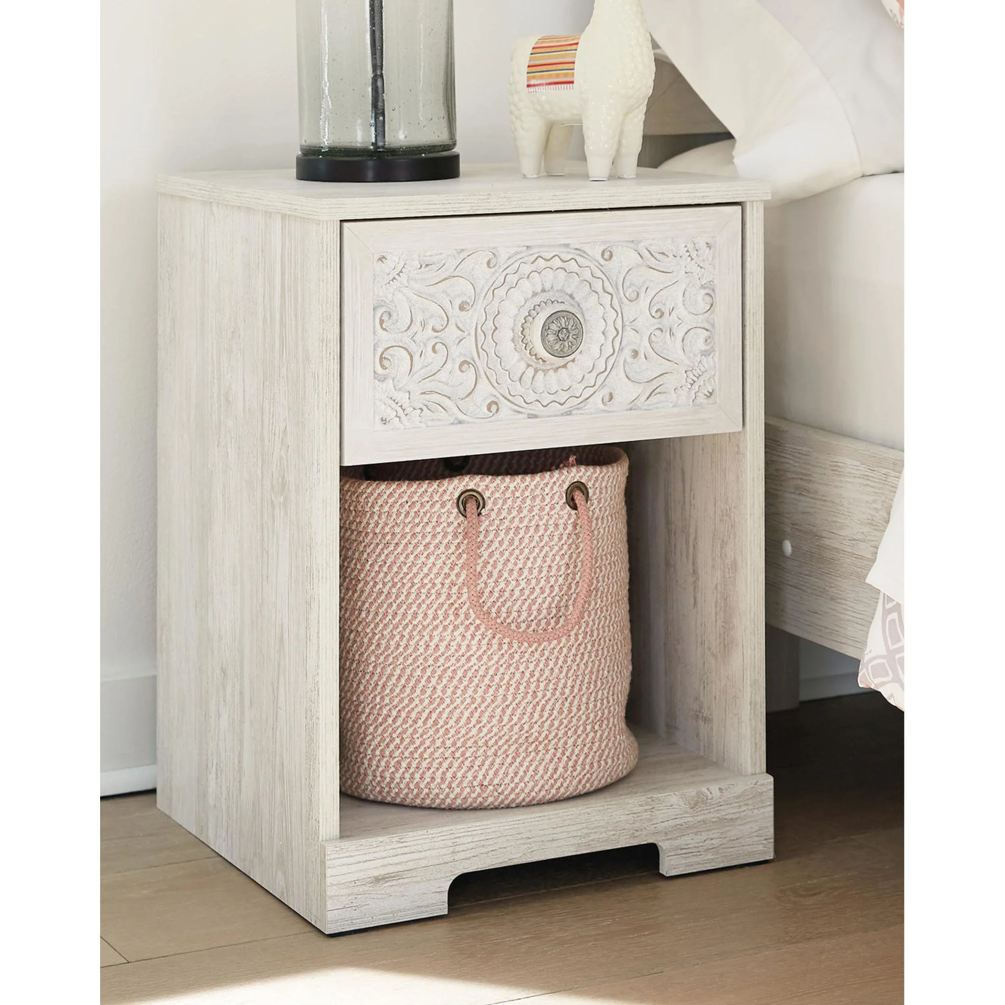 Paxberry Nightstand - Whitewash - Image 7