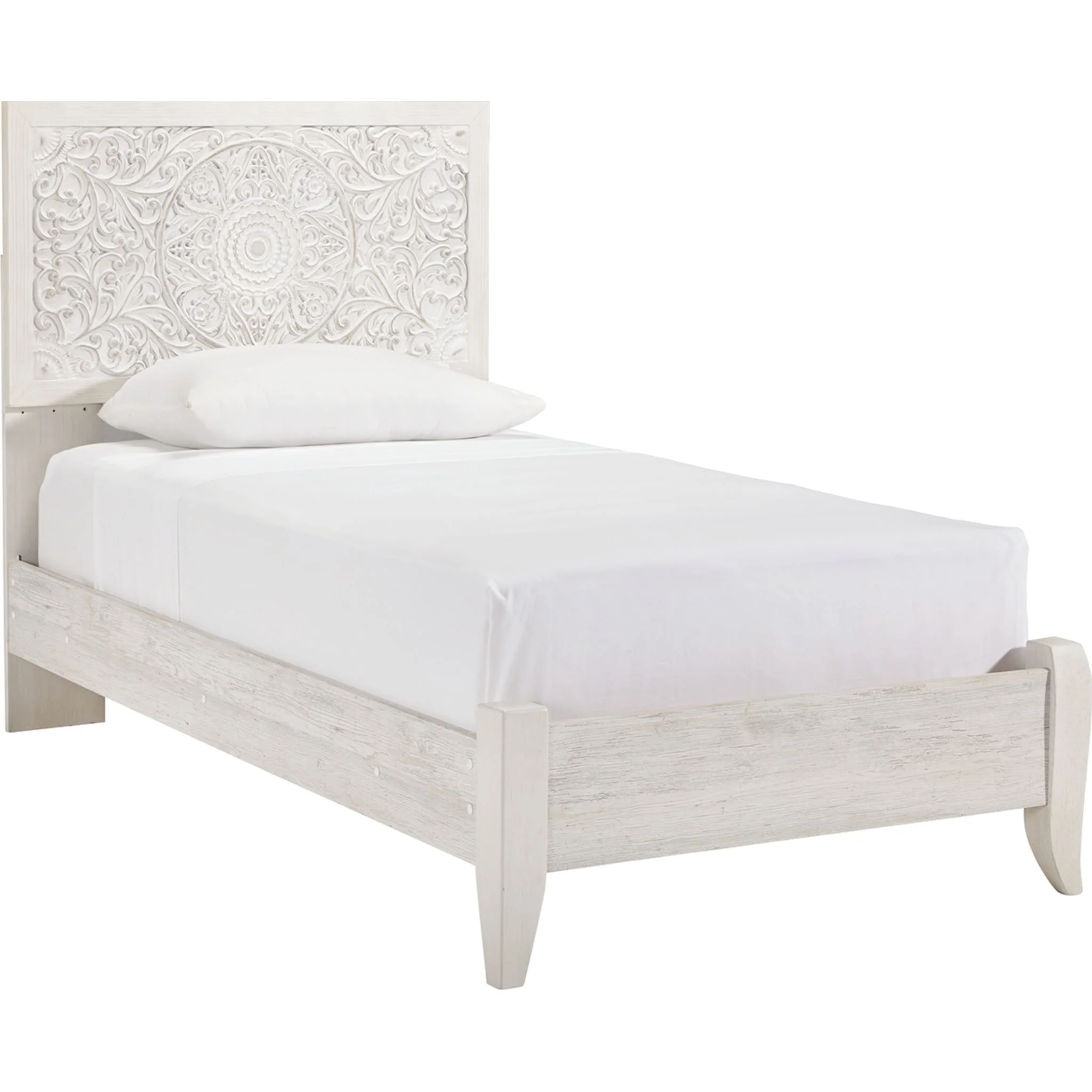 Paxberry Twin Bed - Whitewash