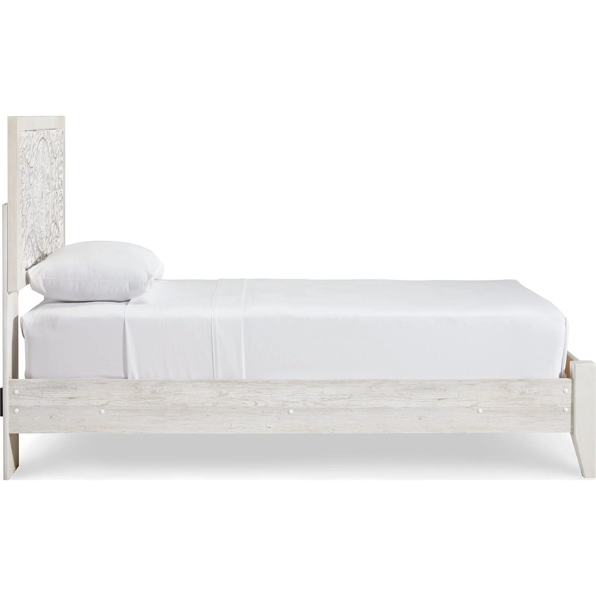 Paxberry Twin Bed - Whitewash - Image 15