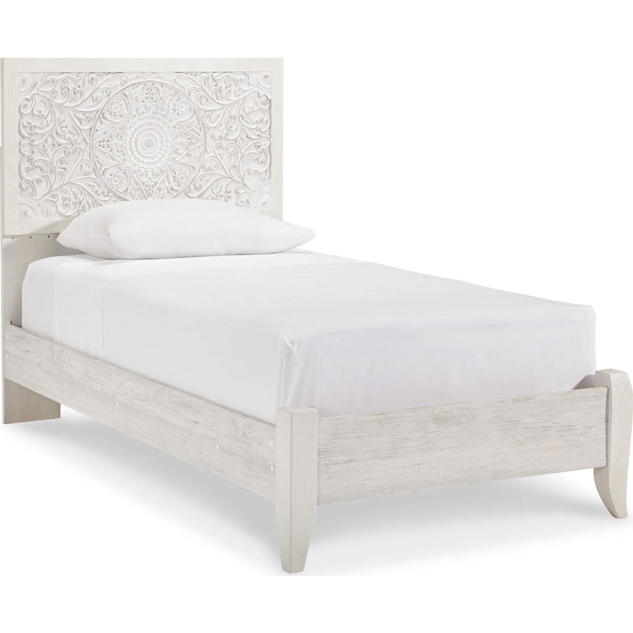 Paxberry Twin Bed - Whitewash - Image 18