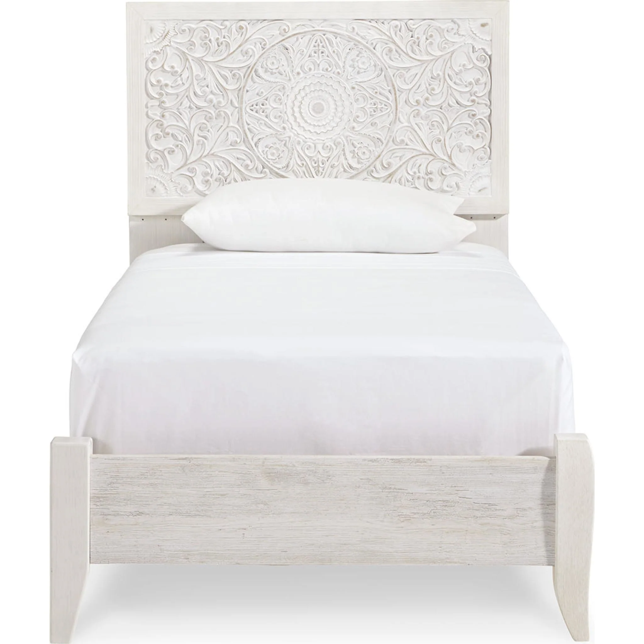 Paxberry Twin Bed - Whitewash - Image 19