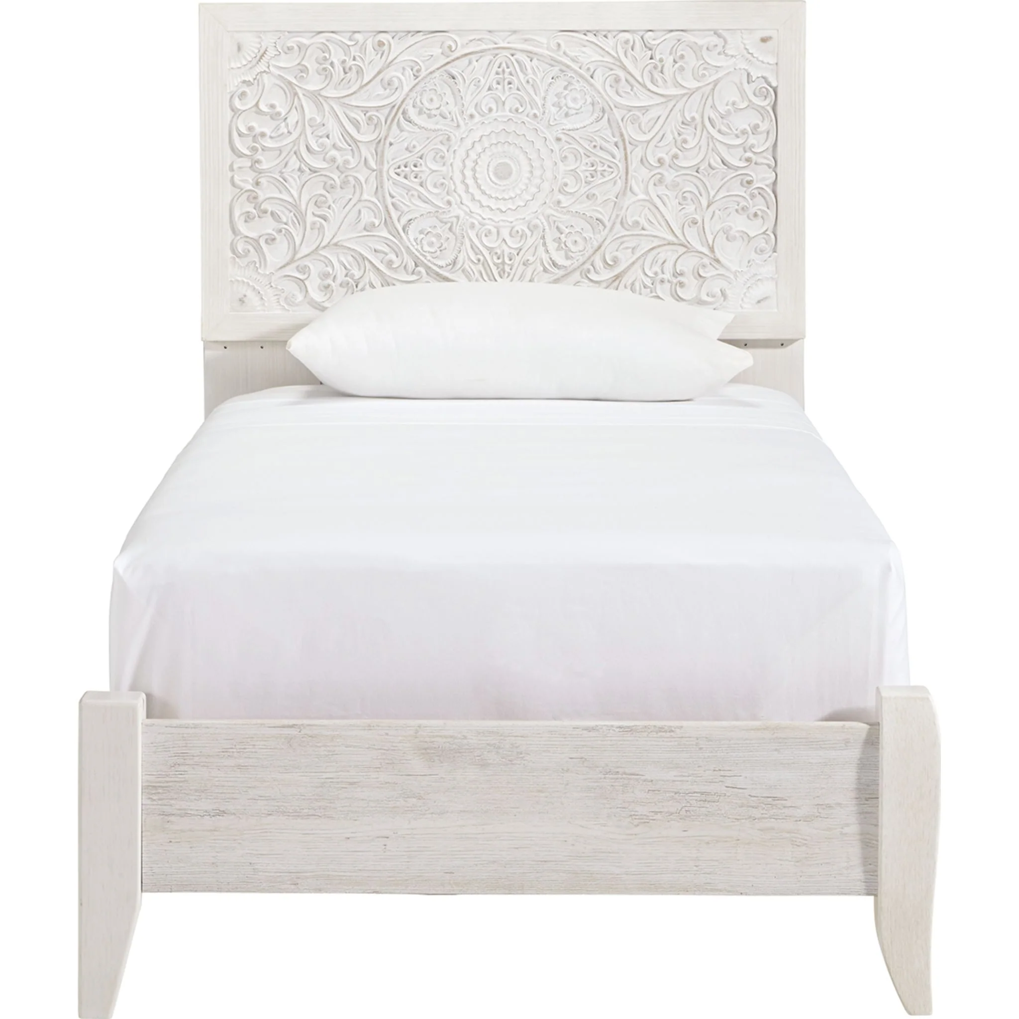 Paxberry Twin Bed - Whitewash - Image 6