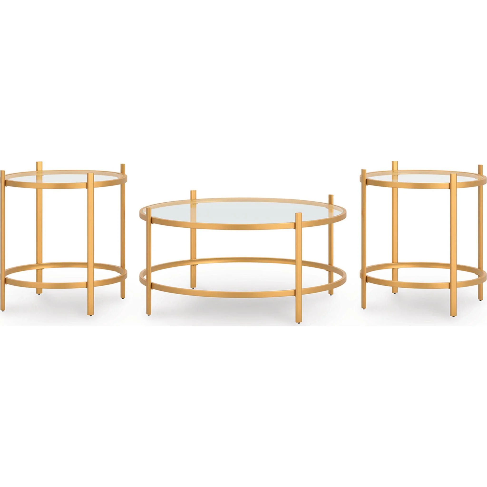 Pearlox 3 Pack Tables - Gold - Image 6