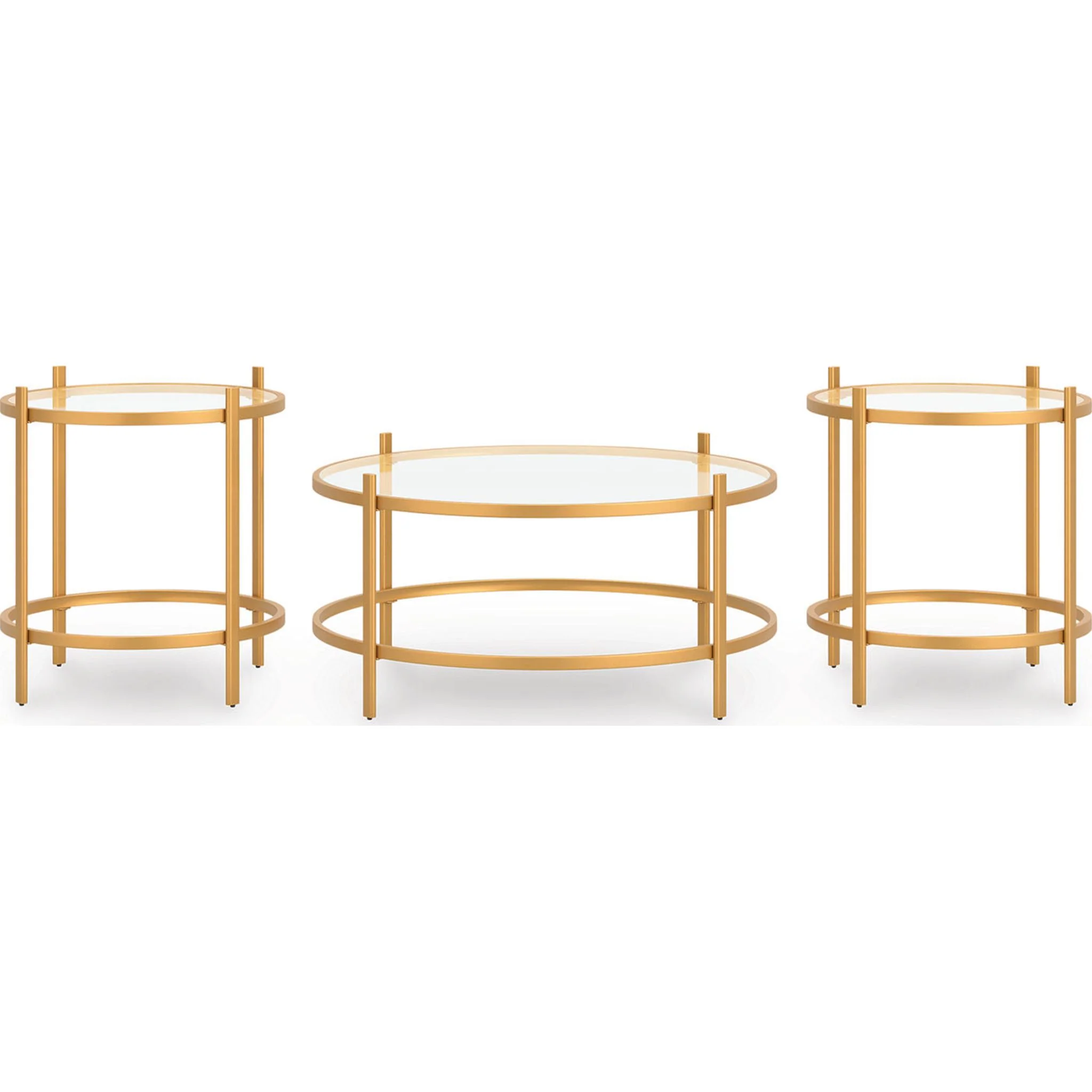 Pearlox 3 Pack Tables - Gold - Image 9