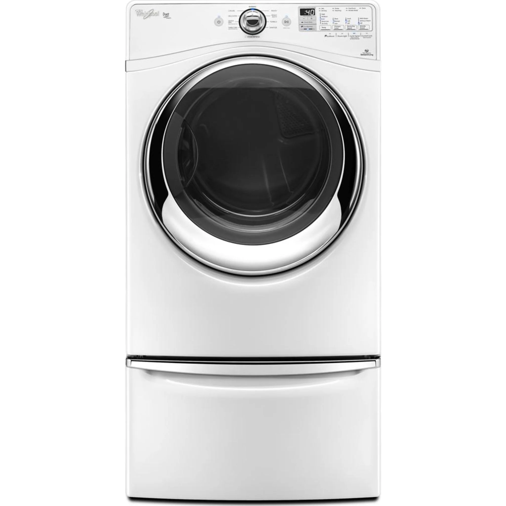 Whirlpool 15.5" (39.4 cm) Pedestal for Front Load Washer and Dryer with Storage -White with Chrome (XHPC155XW) - Image 107