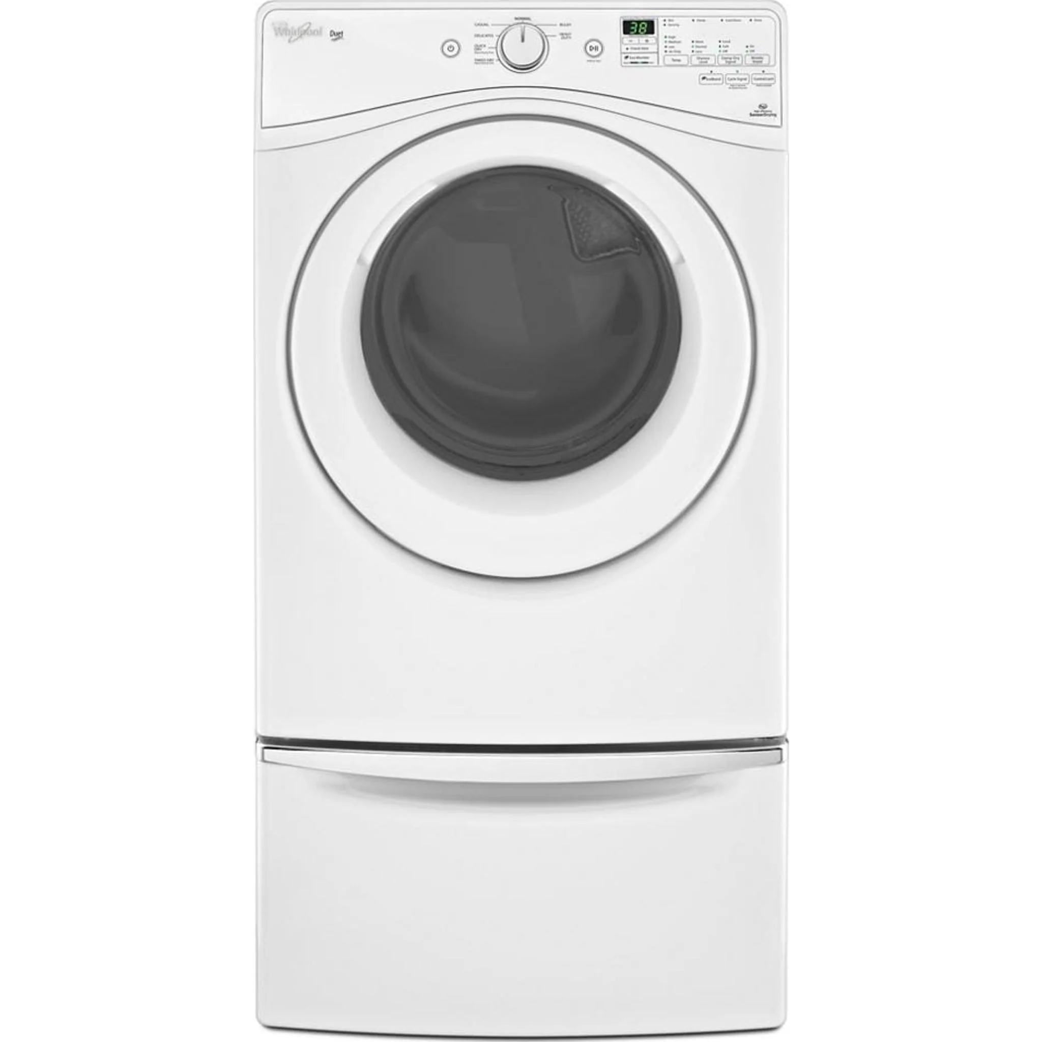 Whirlpool 15.5" (39.4 cm) Pedestal for Front Load Washer and Dryer with Storage -White with Chrome (XHPC155XW) - Image 109