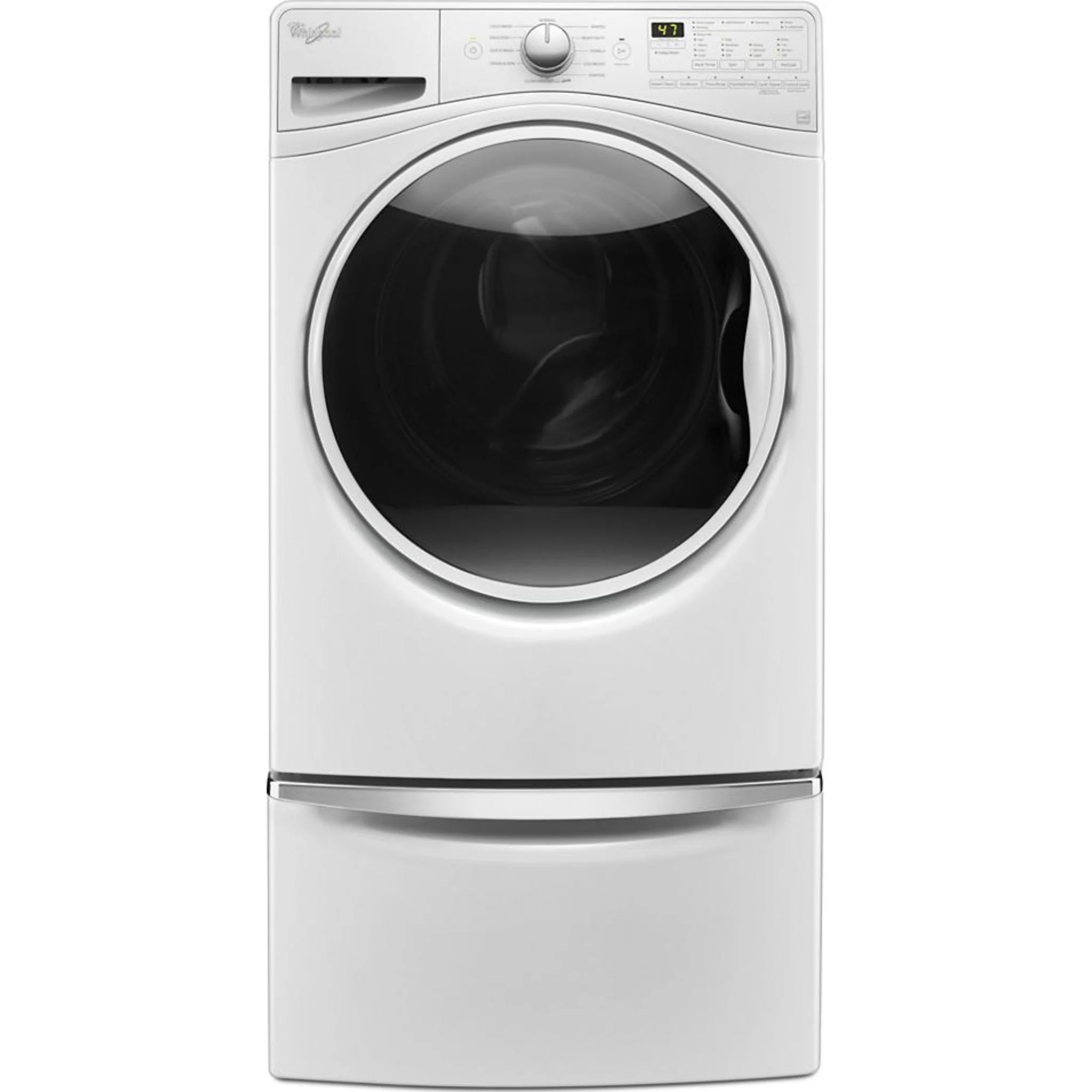 Whirlpool 15.5" (39.4 cm) Pedestal for Front Load Washer and Dryer with Storage -White with Chrome (XHPC155XW) - Image 11