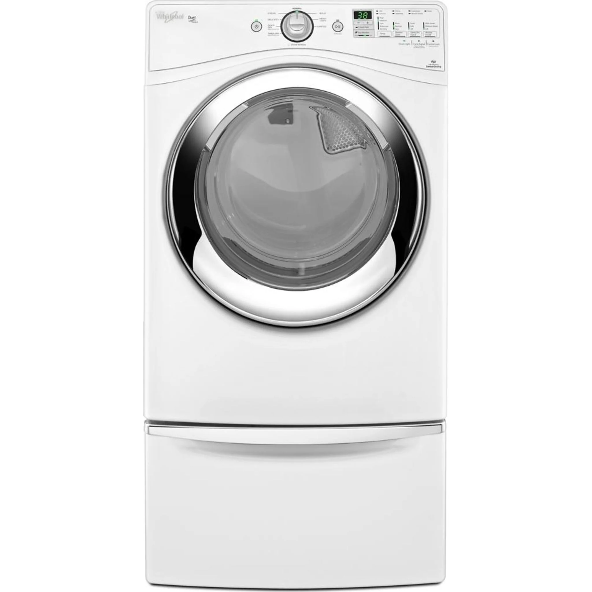 Whirlpool 15.5" (39.4 cm) Pedestal for Front Load Washer and Dryer with Storage -White with Chrome (XHPC155XW) - Image 121