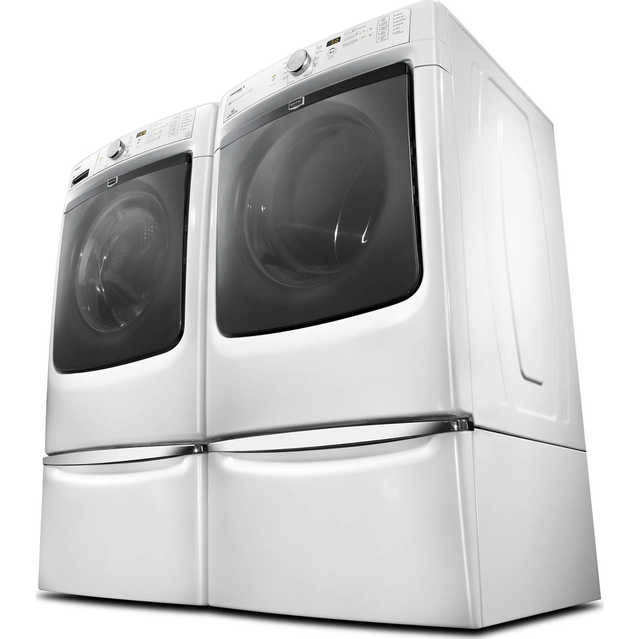 Whirlpool 15.5" (39.4 cm) Pedestal for Front Load Washer and Dryer with Storage -White with Chrome (XHPC155XW) - Image 132